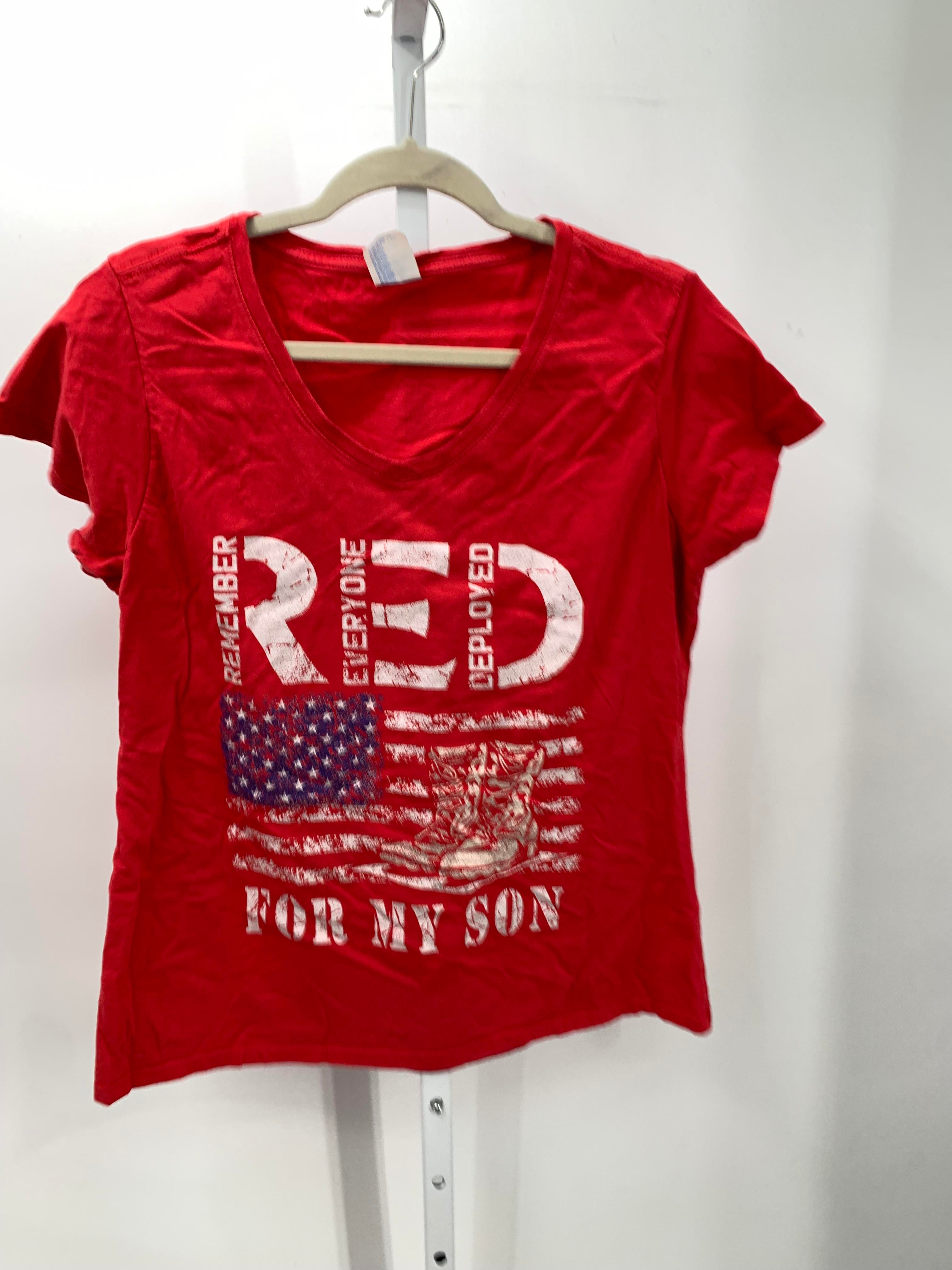 Size Extra Large Misses Short Sleeve Shirt
