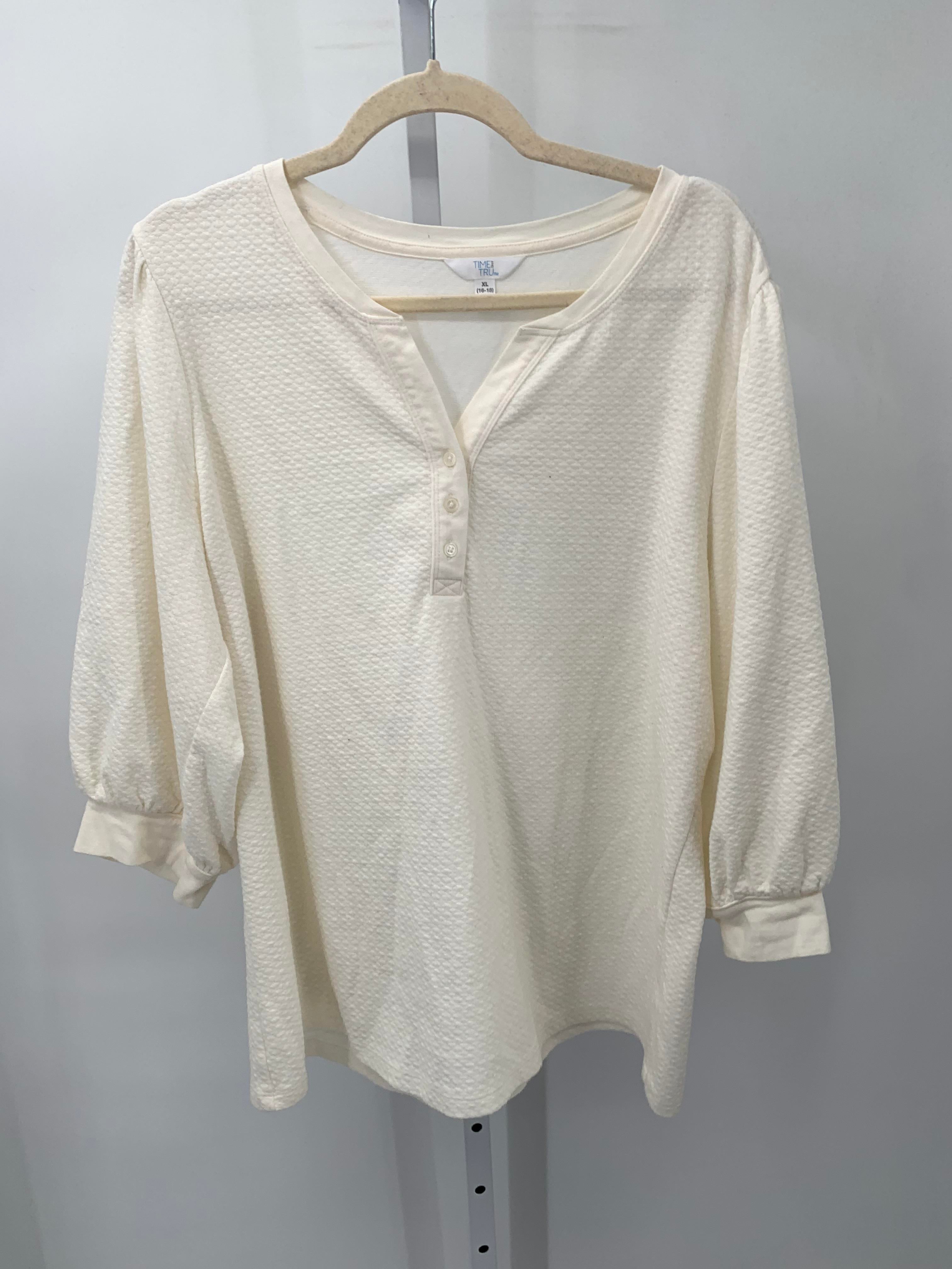 Time and Tru Size Extra Large Misses 3/4 Sleeve Shirt