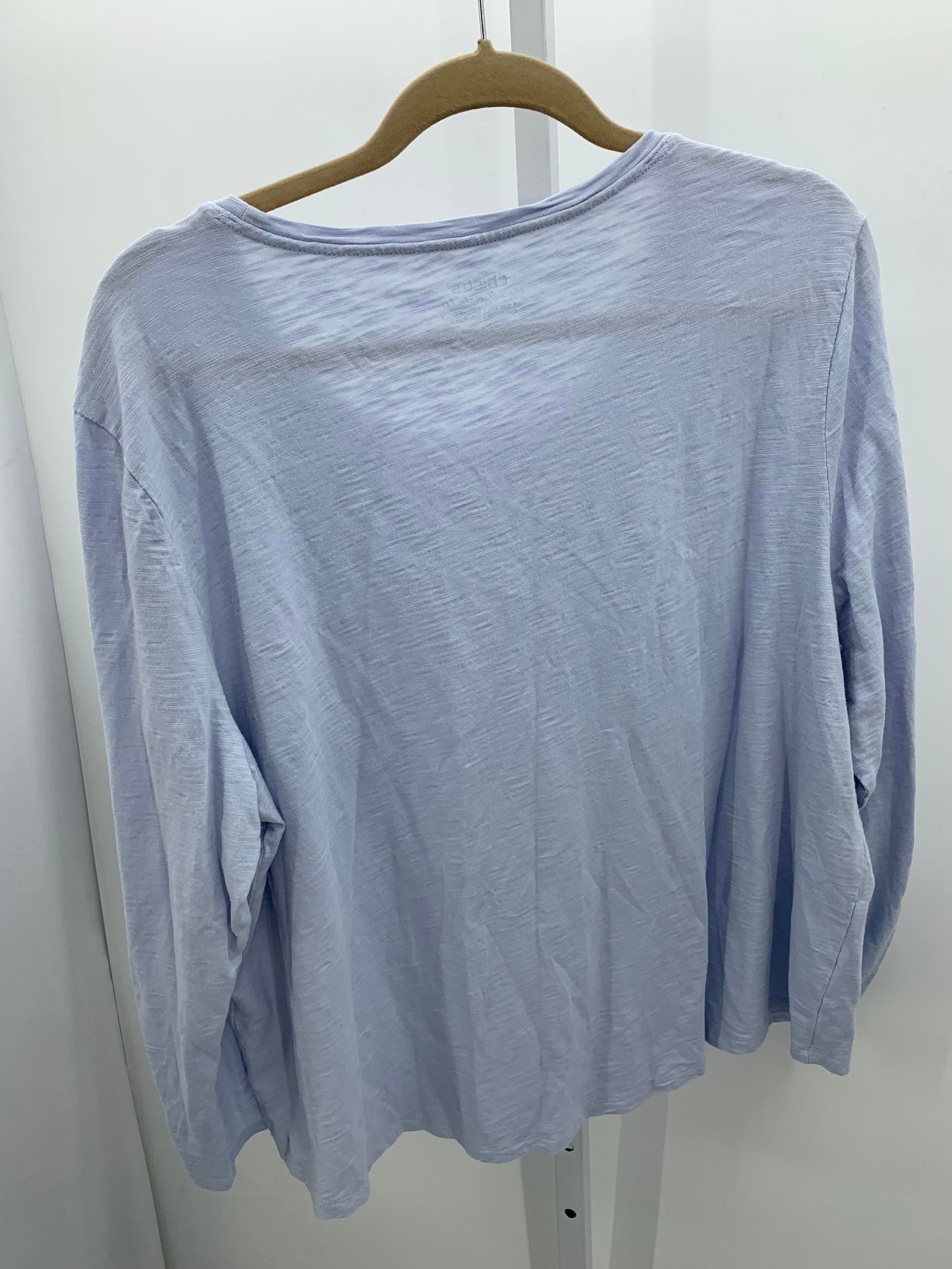 Chico's Size XXL Misses 3/4 Sleeve Shirt