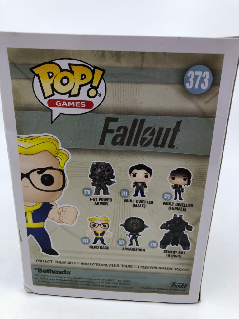 FUNKO POP FALLOUT NERD RAGE 373