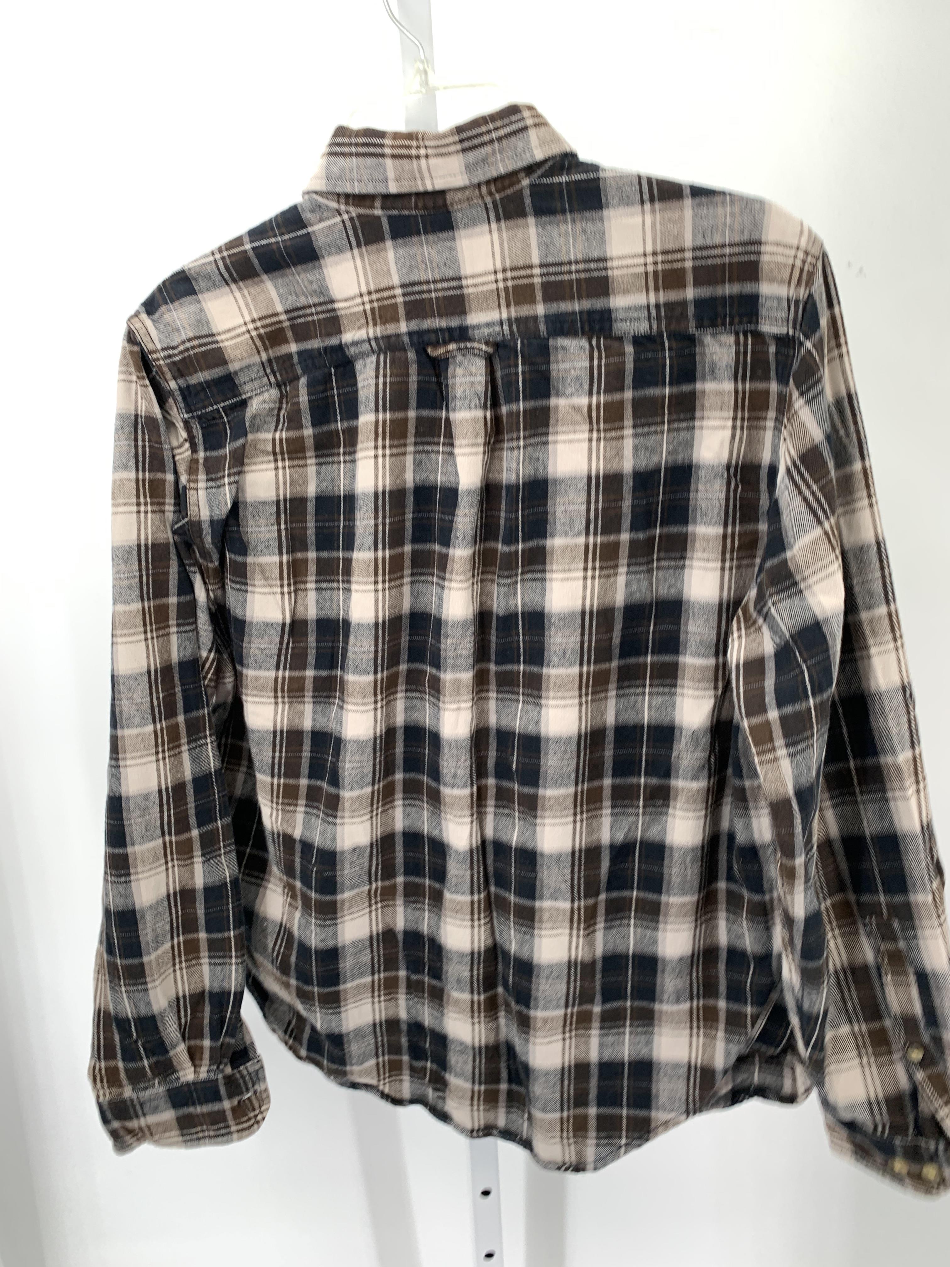 PLAID BTN DOWN