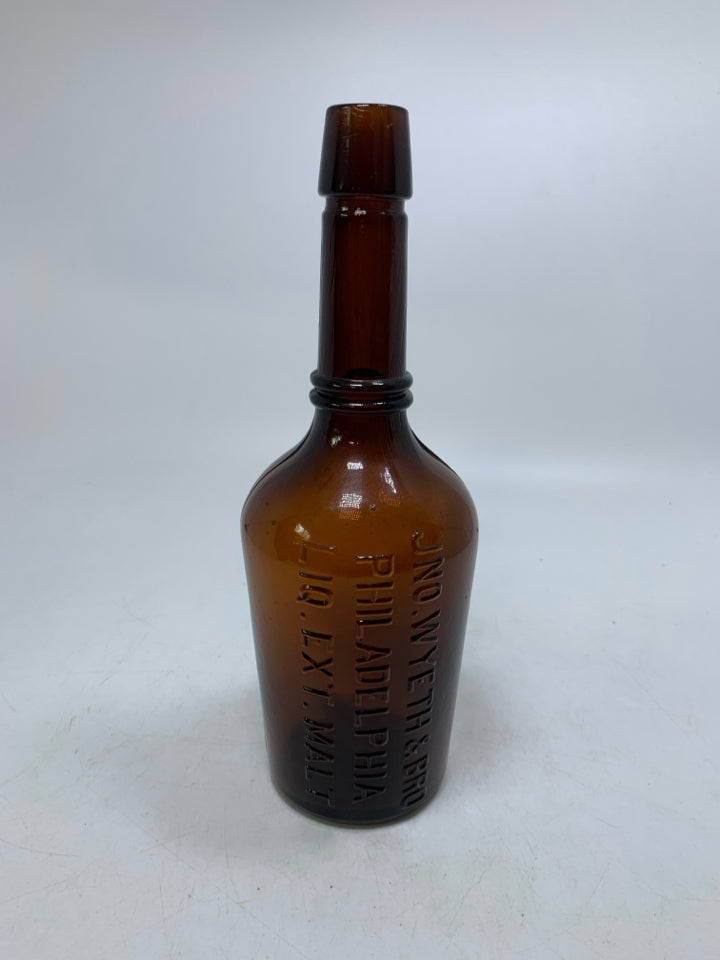 VTG JNO WYTH & BRO EMPTY BOTTLE.
