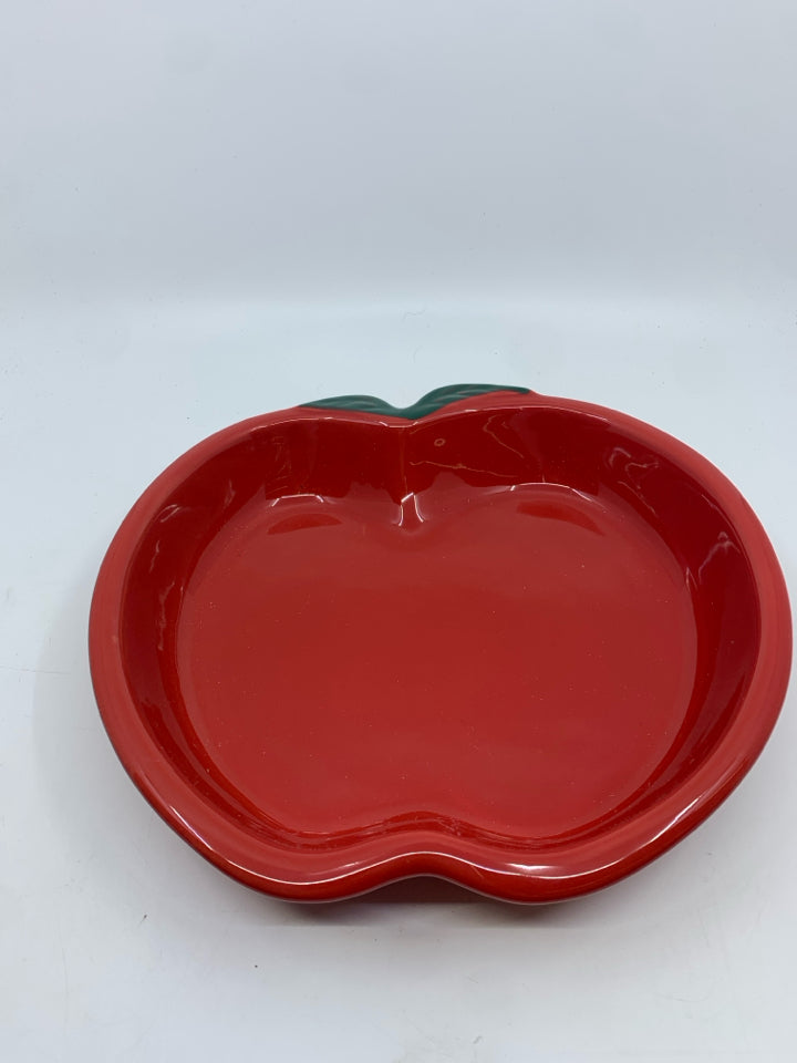 APPLE SHAPED STONEWARE PIE DISH APPLE COBBLER RECIPE.