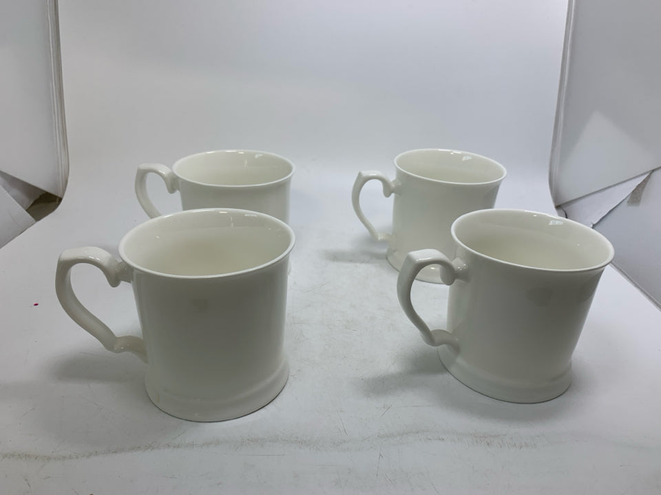 4 LARGE COFFEE MUGS.