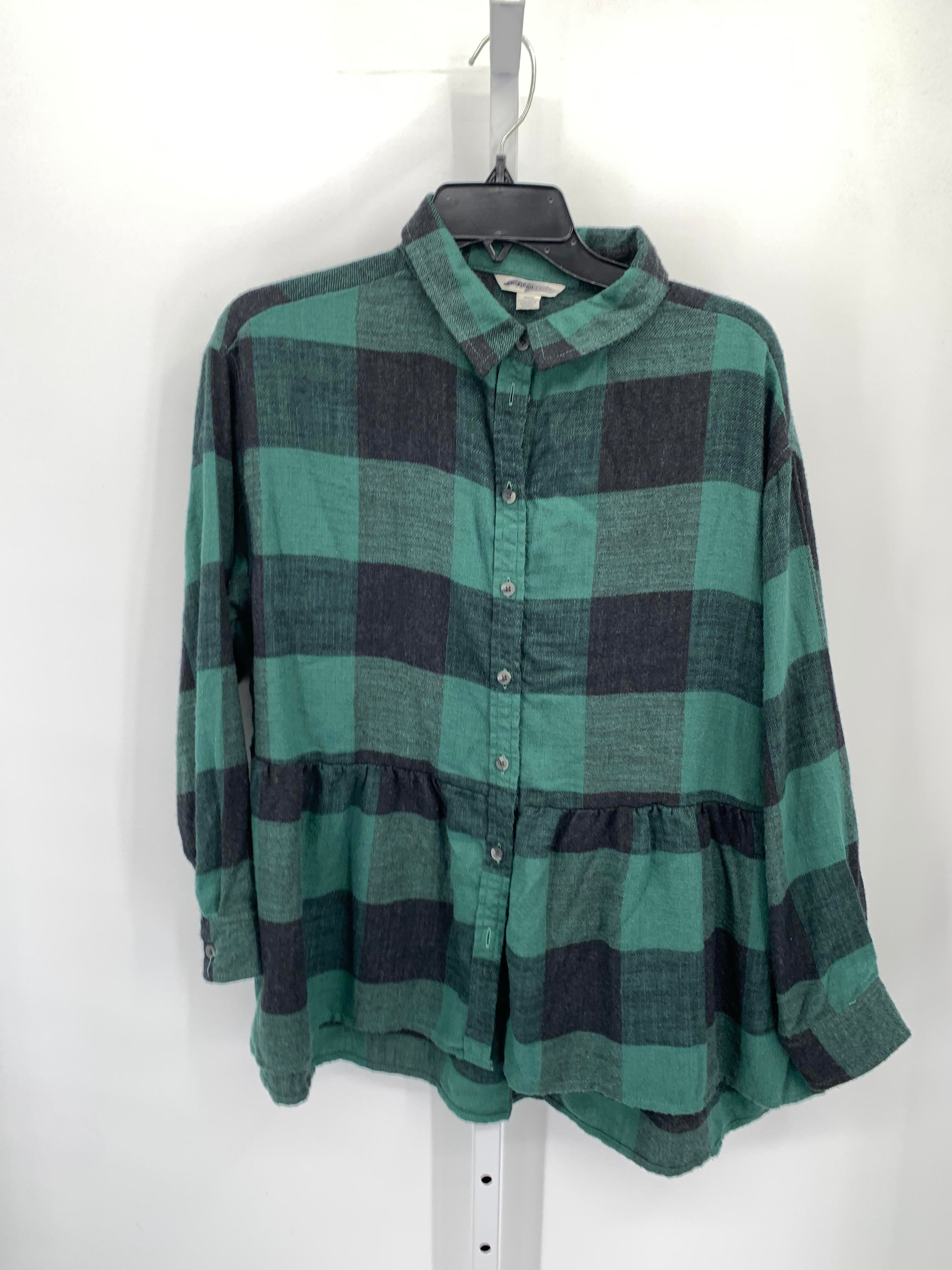 American Eagle Size Medium Juniors Long Sleeve Shirt