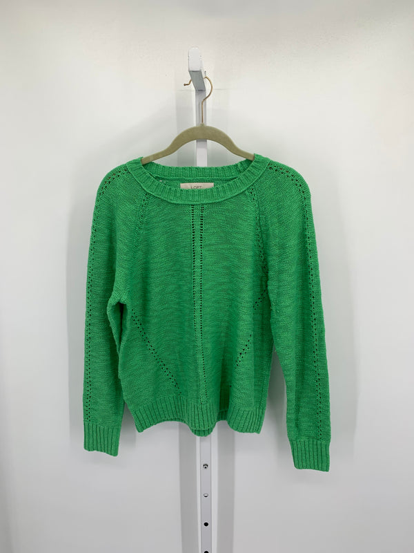 Loft Size Medium Misses Long Slv Sweater