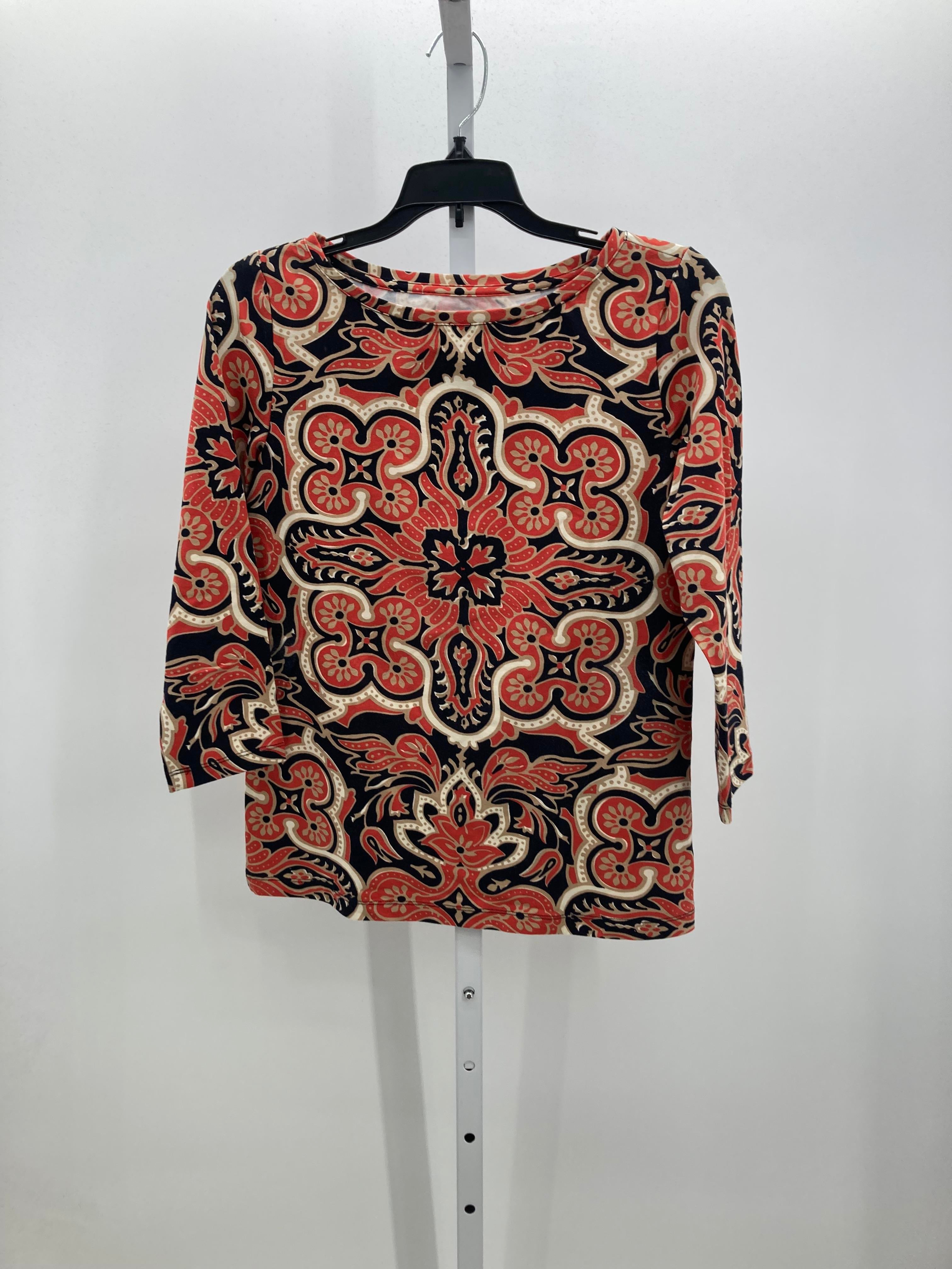 Talbots Size Small Misses 3/4 Sleeve Shirt