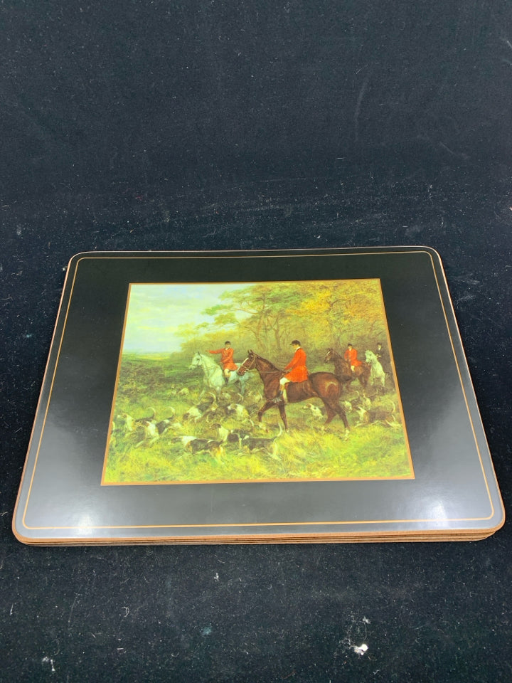 NIB 6 PIMPERNEL FOX HUNT PLACEMATS.