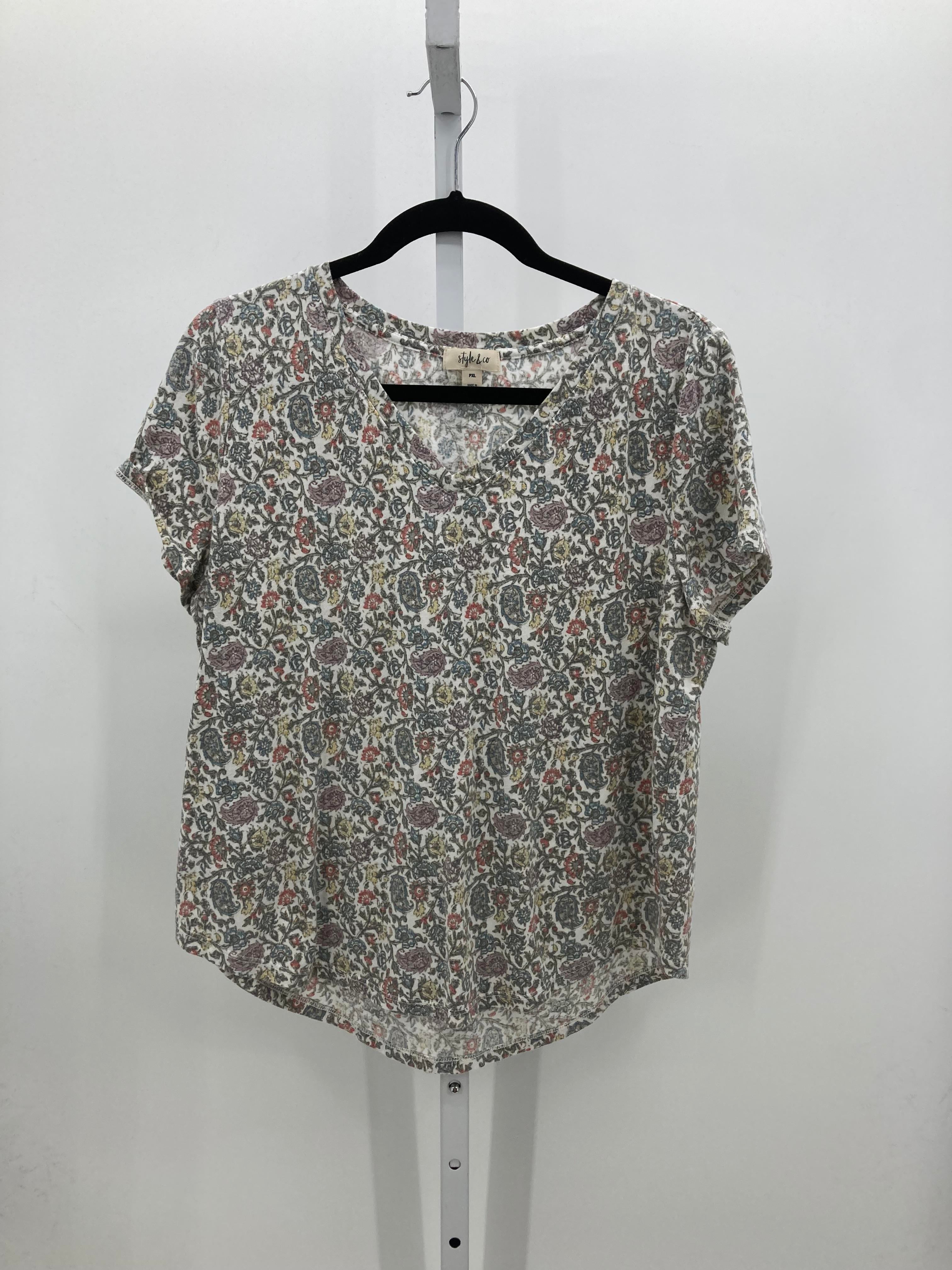 Style & Co. Size X Large Petite Petite Short Sleeve Shirt