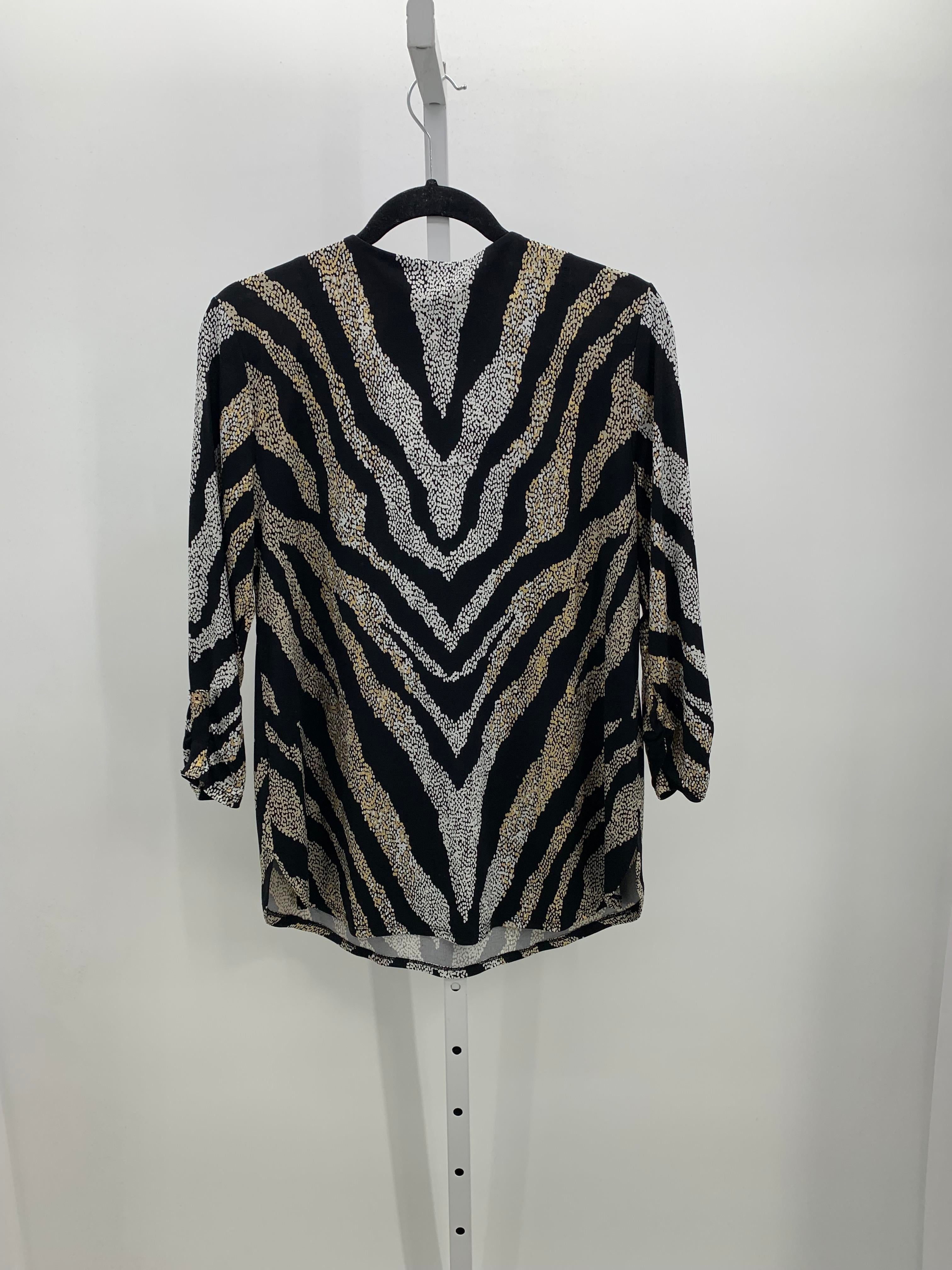 JM Collection Size Medium Misses 3/4 Sleeve Shirt