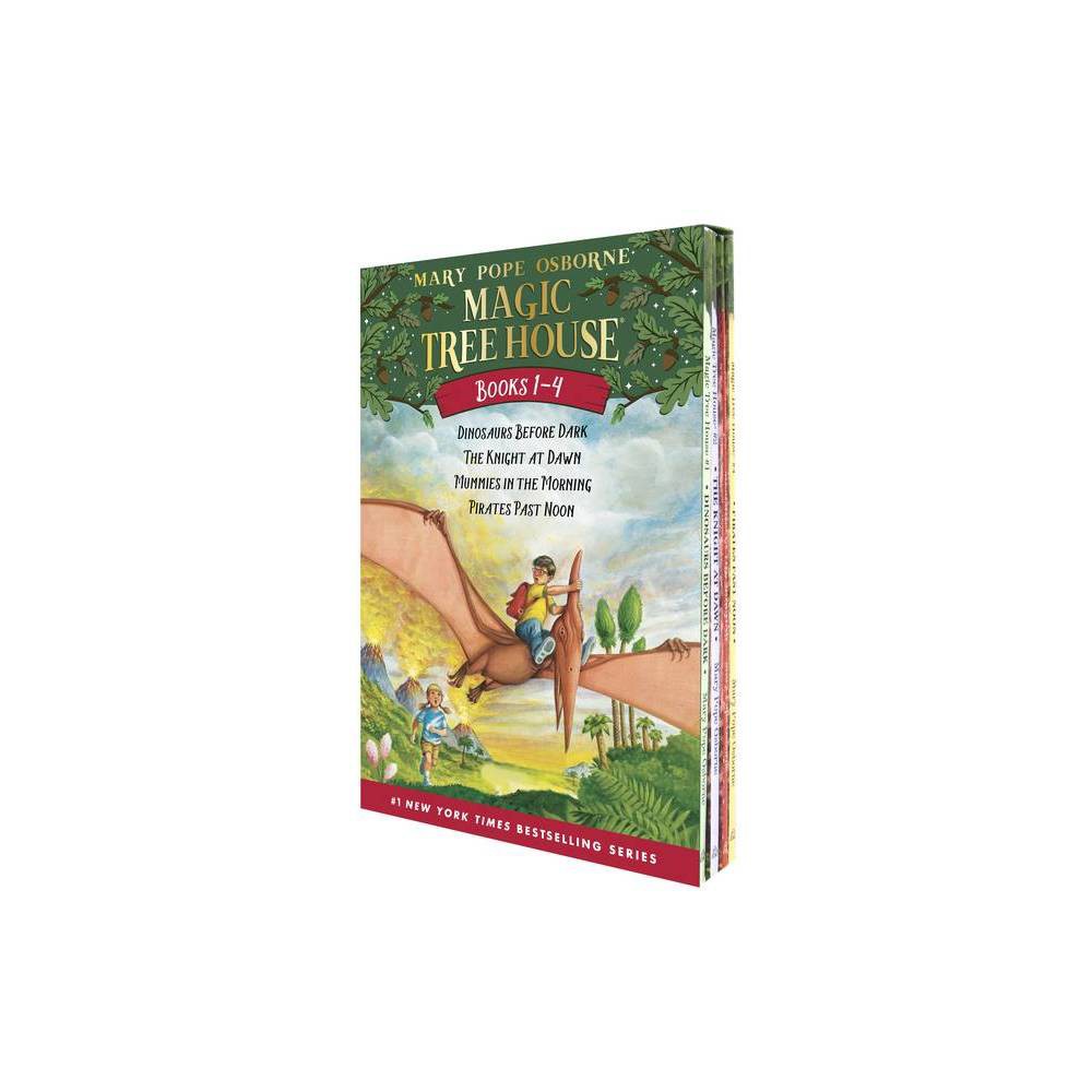 Magic Tree House Books 1-4 Boxed Set: Dinosaurs Before Dark; the Knight at Dawn;