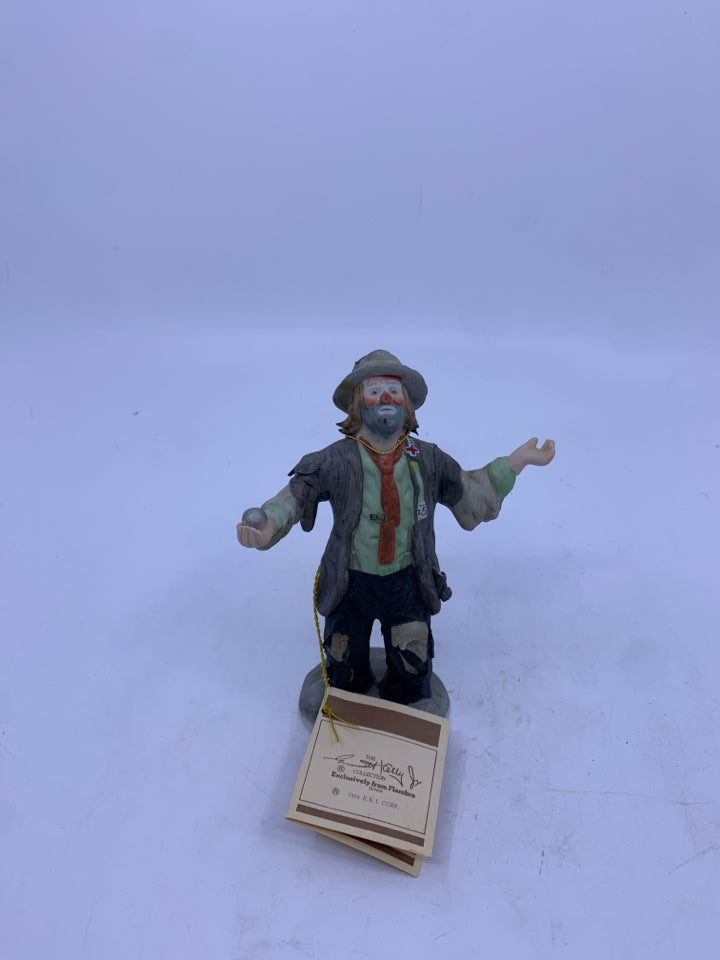 CLOWN IN GREY JACKET- EMMETT KELLY- FLAMBRO.
