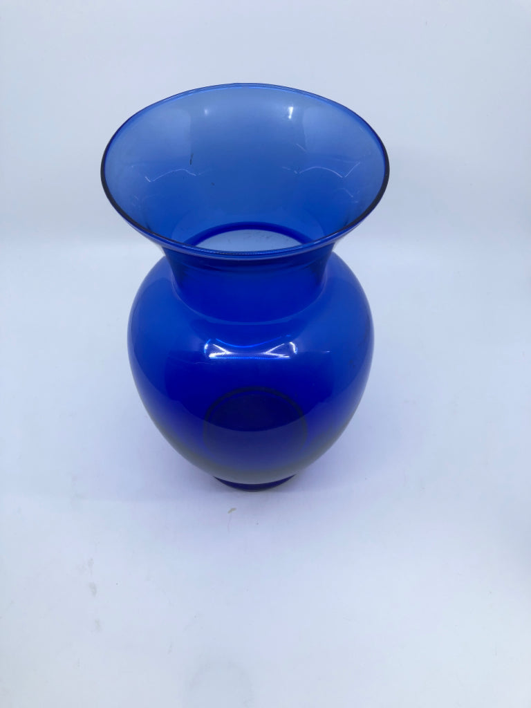 COBALT BLUE VASE.