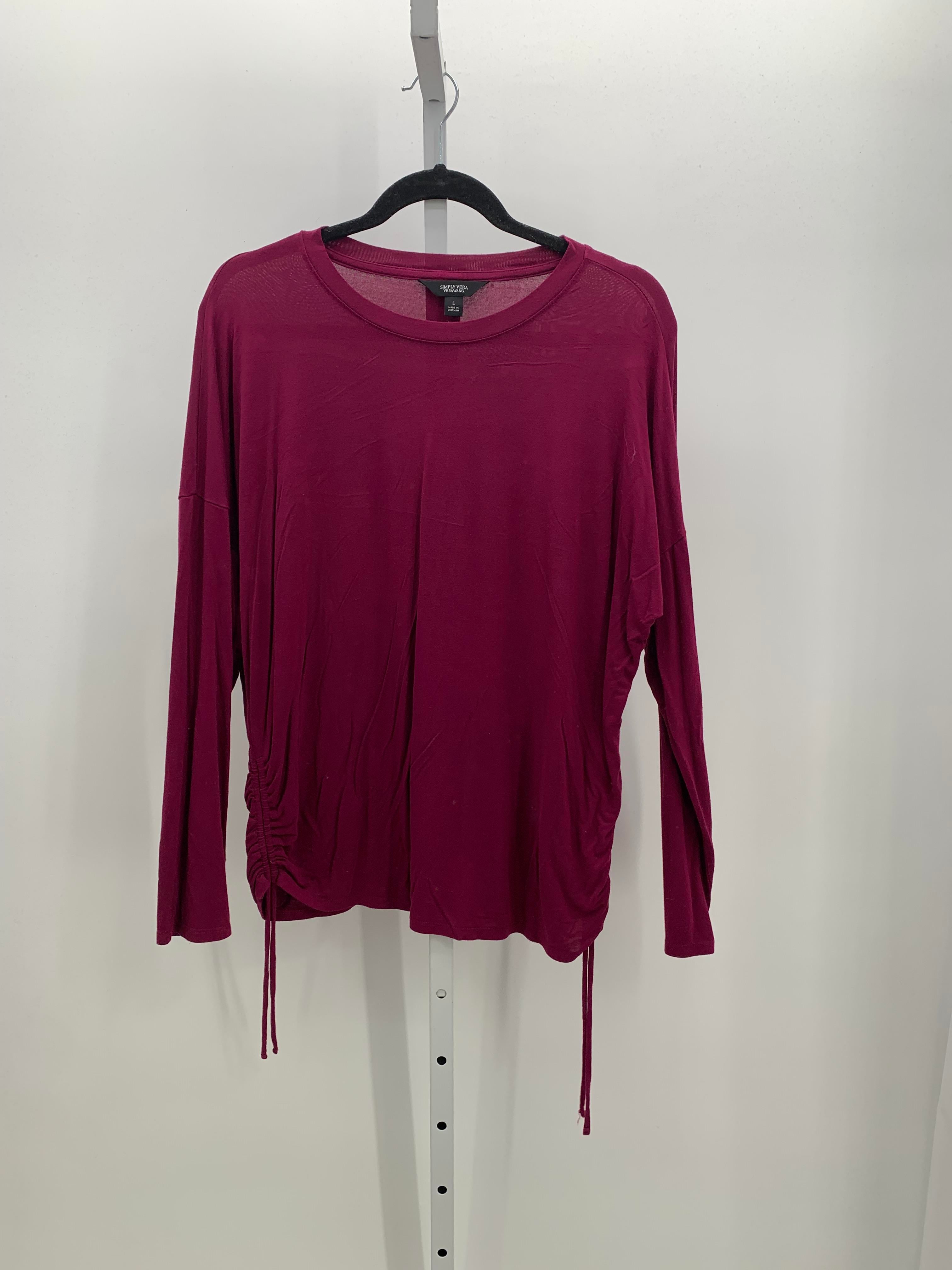Vera Wang Size Large Misses Long Sleeve Shirt