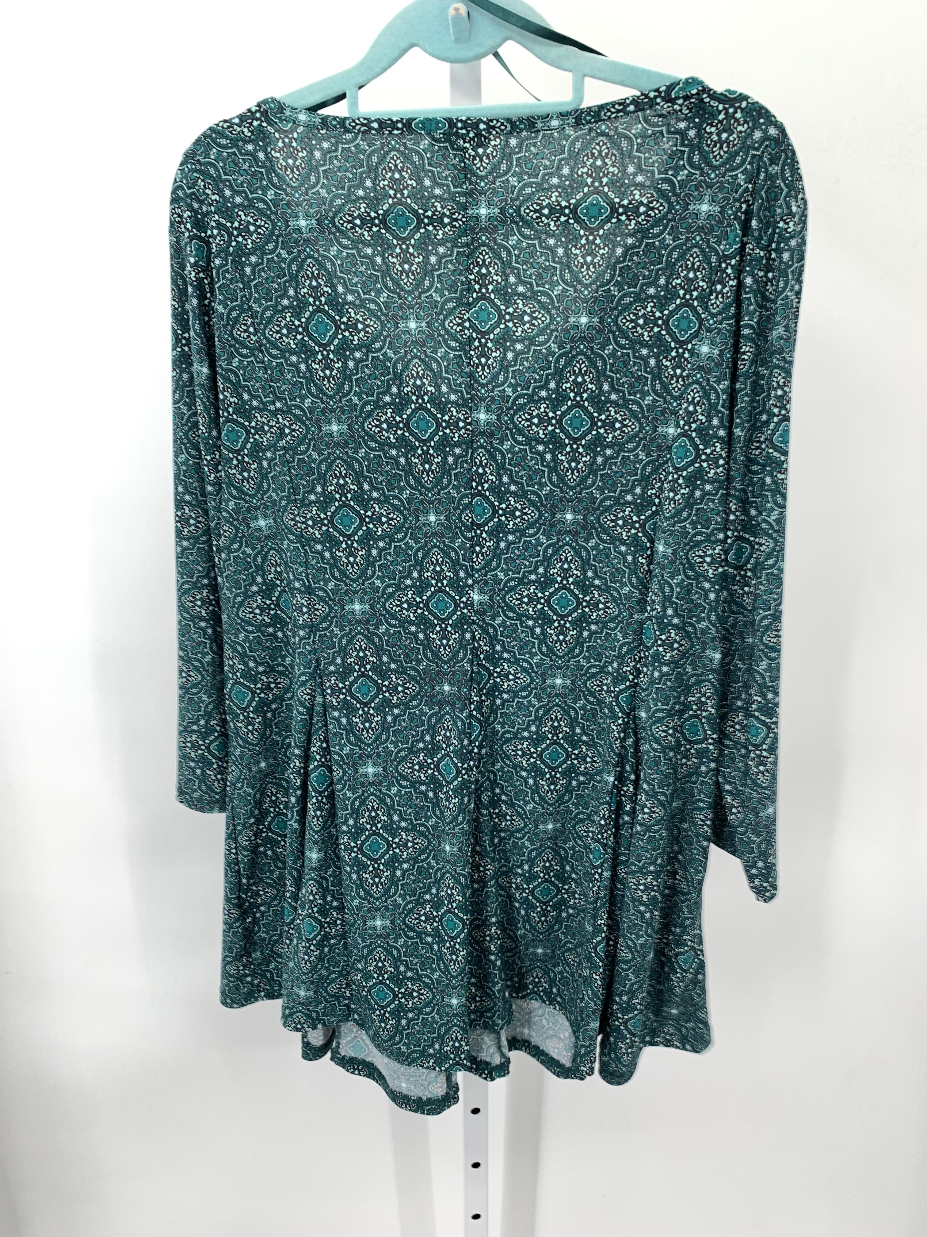 WestPoint Size 2X Womens 3/4 Sleeve Shirt