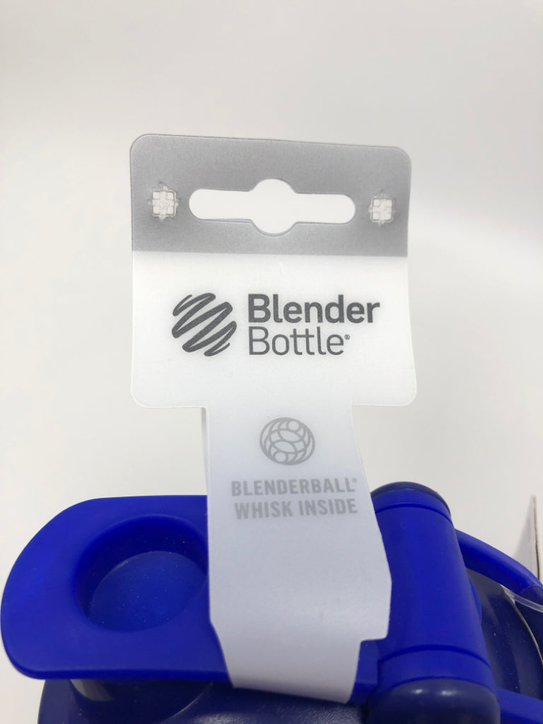 NEW BLUE PLASTIC BLENDER BOTTLE.