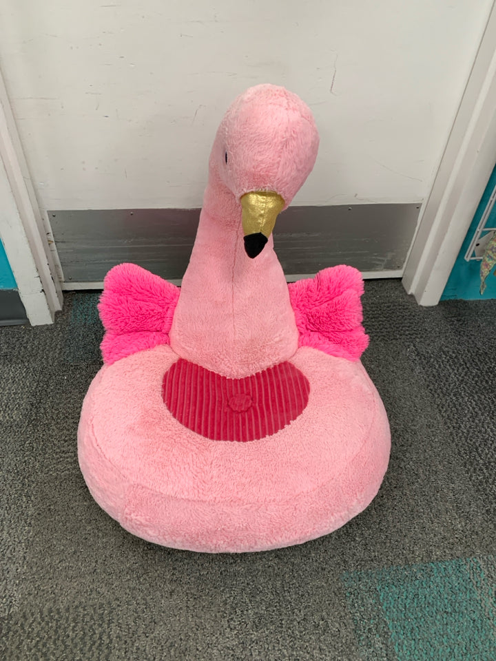 Flamingo Stuffed Chair for Kids