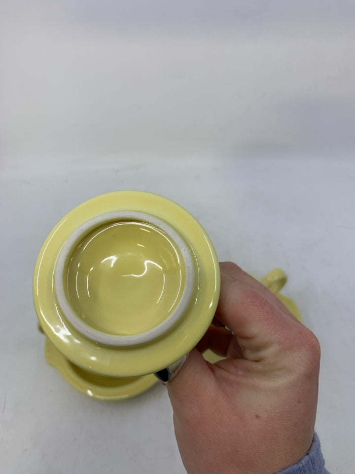 VTG SUGAR BOWL/CREAMER+ TRAY.