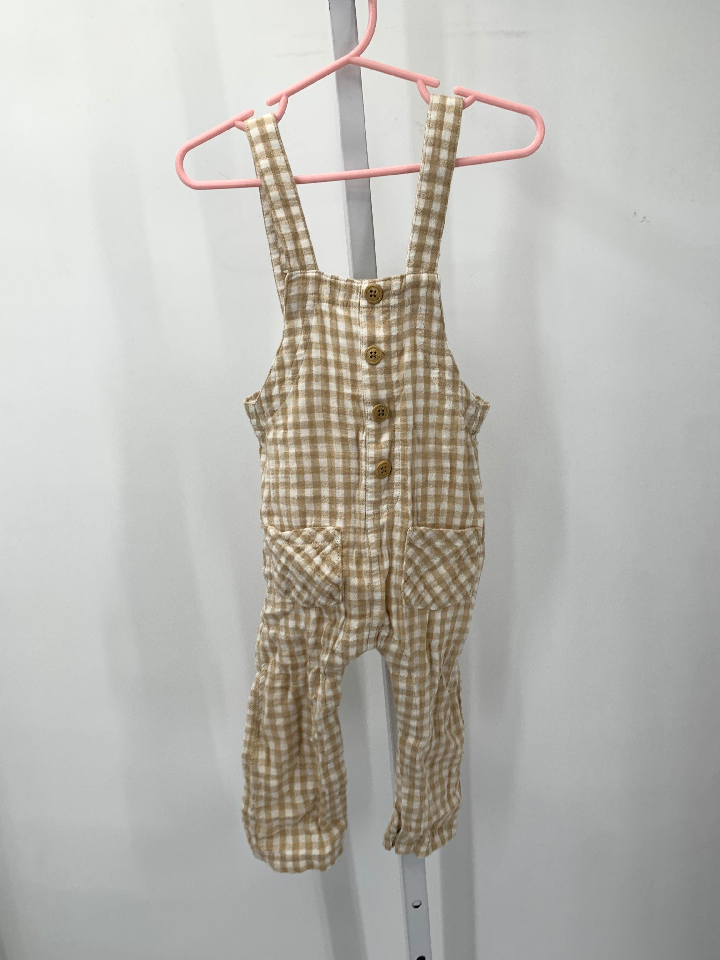 PLAID COTTON OVERALLS