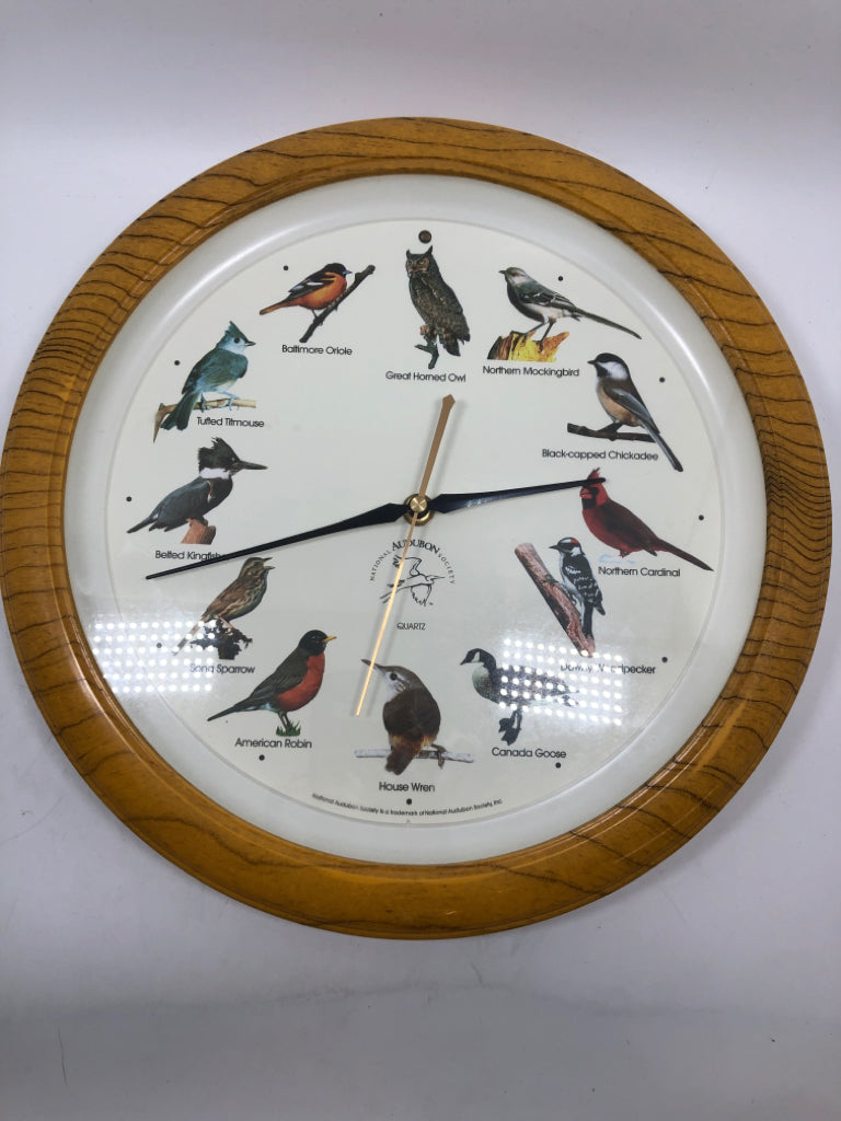 AUDUBON BIRD CLOCK.