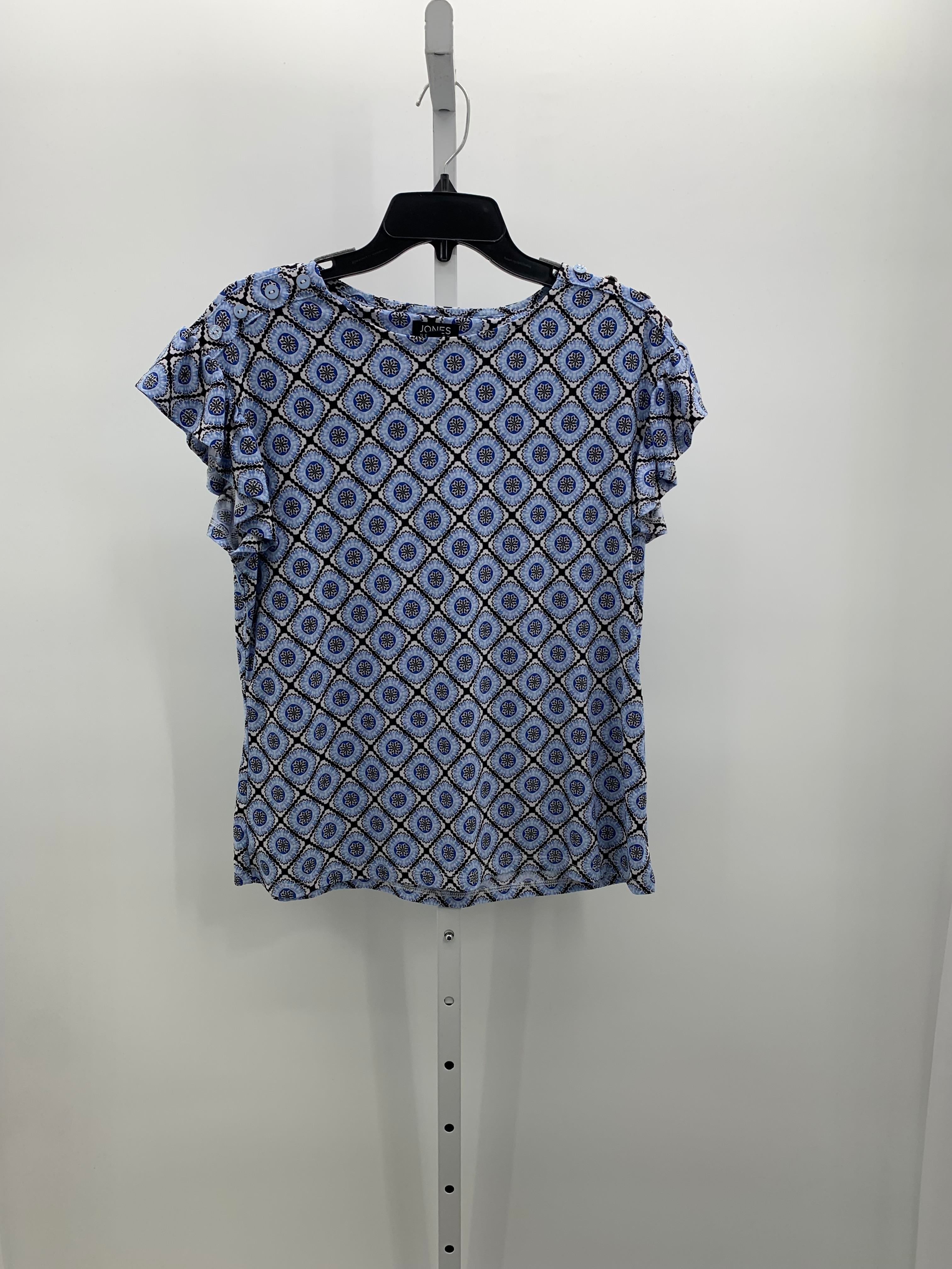 Jones New York Size Large Petite Petite Short Sleeve Shirt