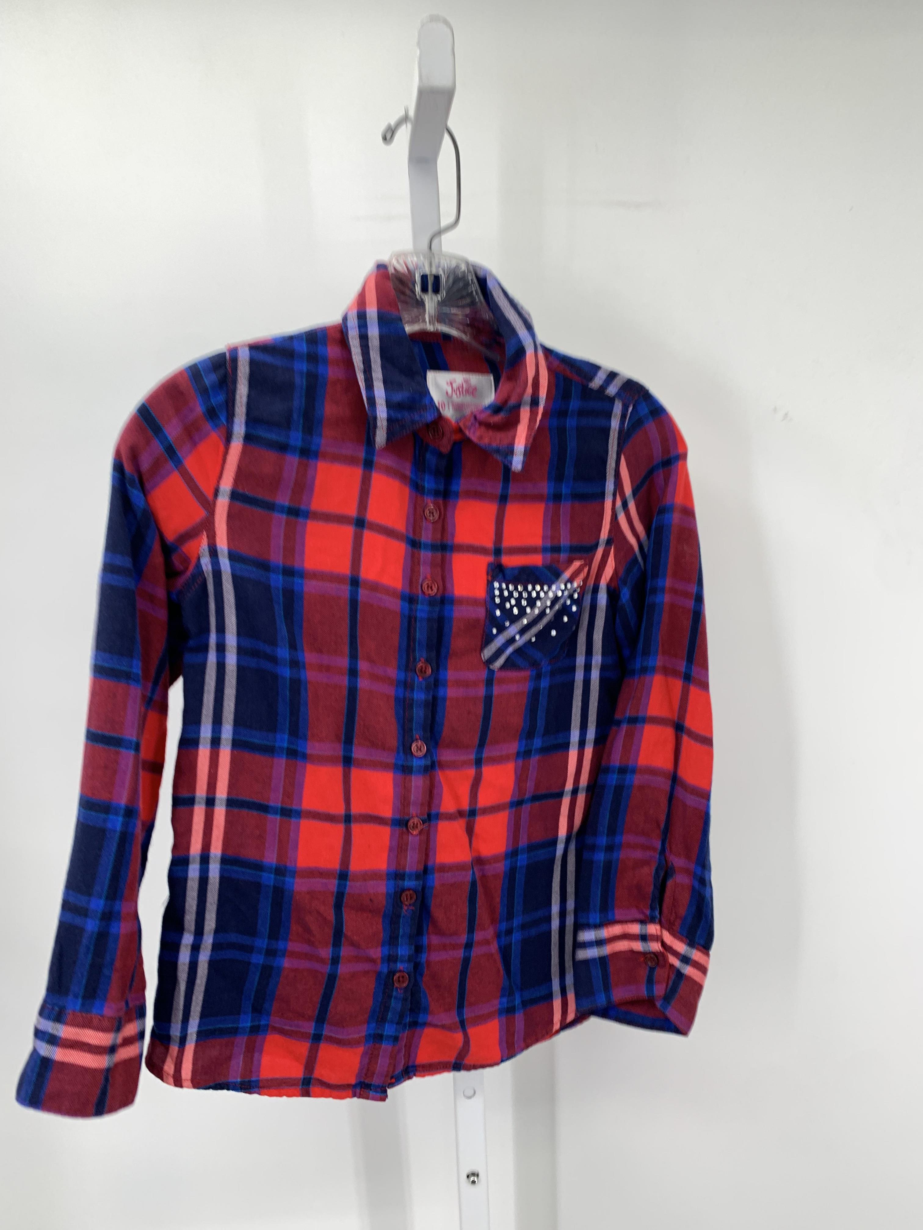 Justice Size 10 Girls Long Sleeve Shirt