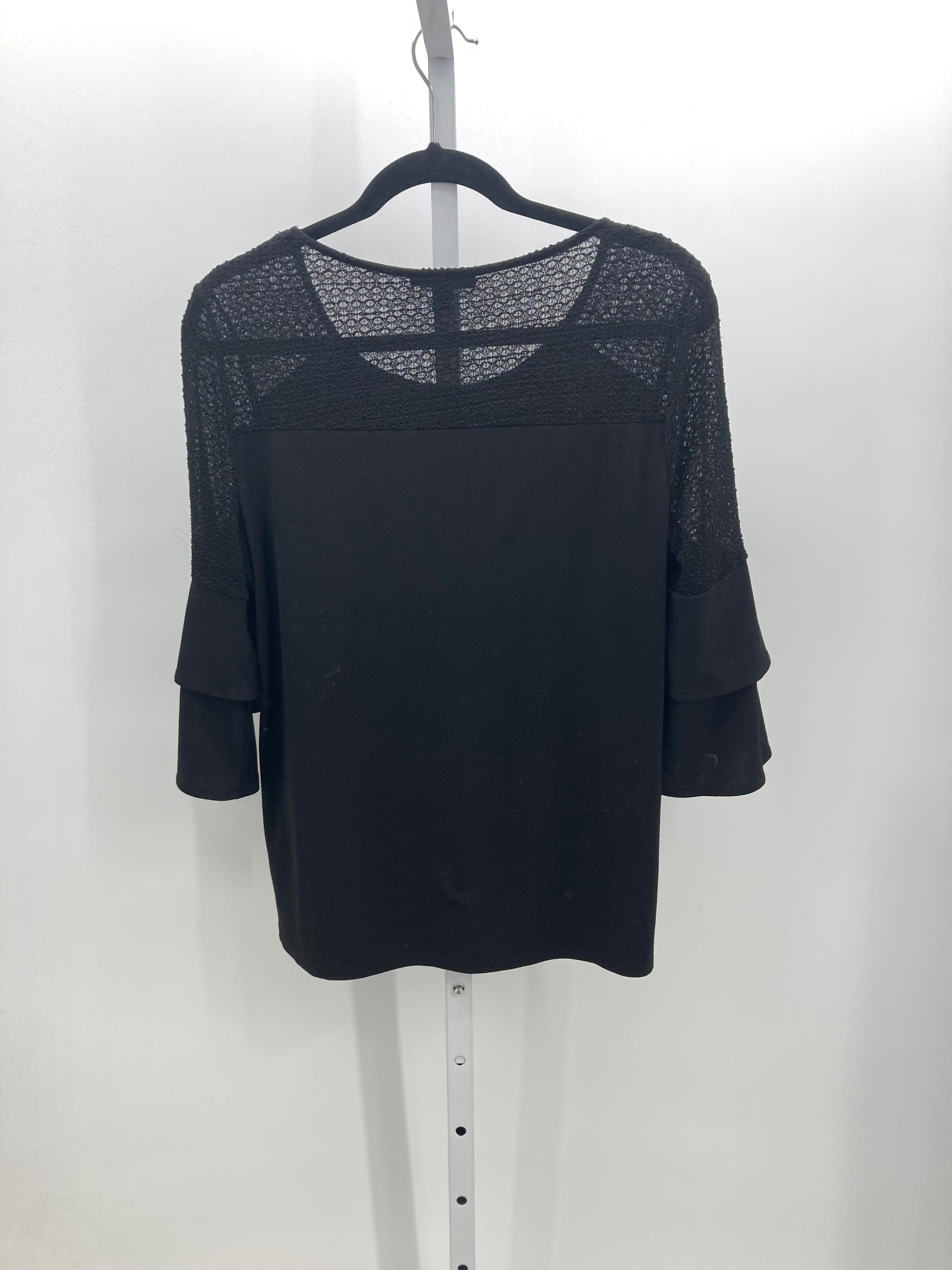 Roz & Ali Size Medium Misses Short Sleeve Shirt