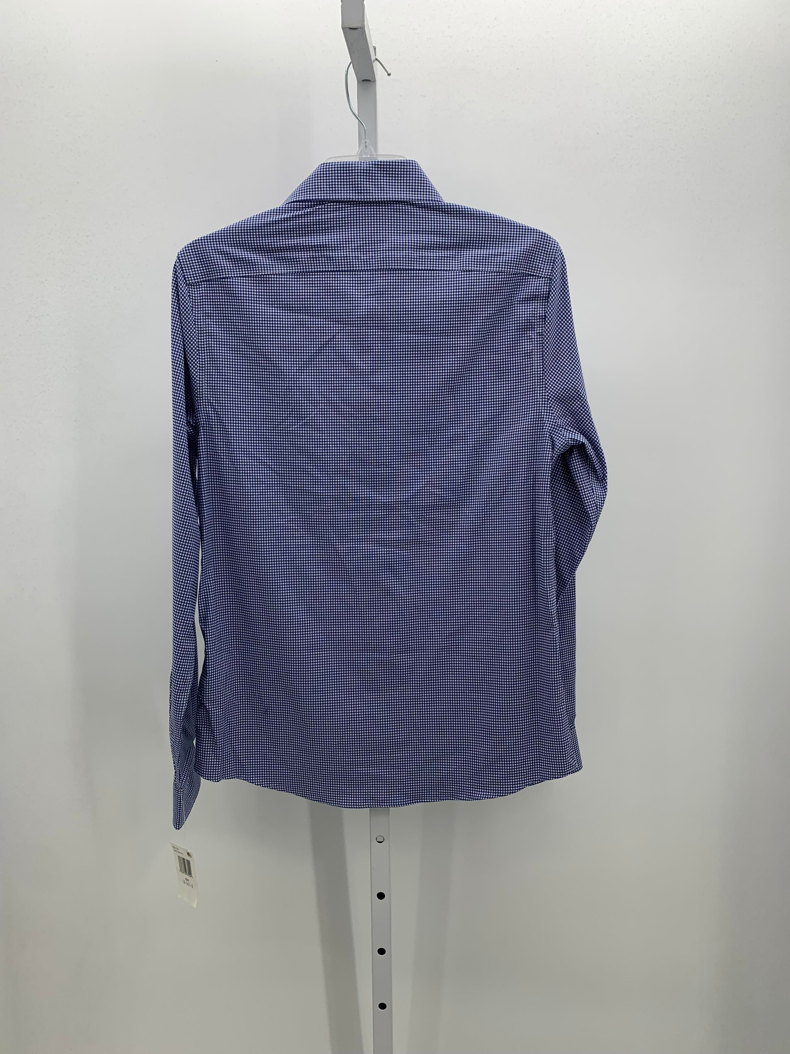 CHECK SLIM FIT STRETCH BUTTON DOWN