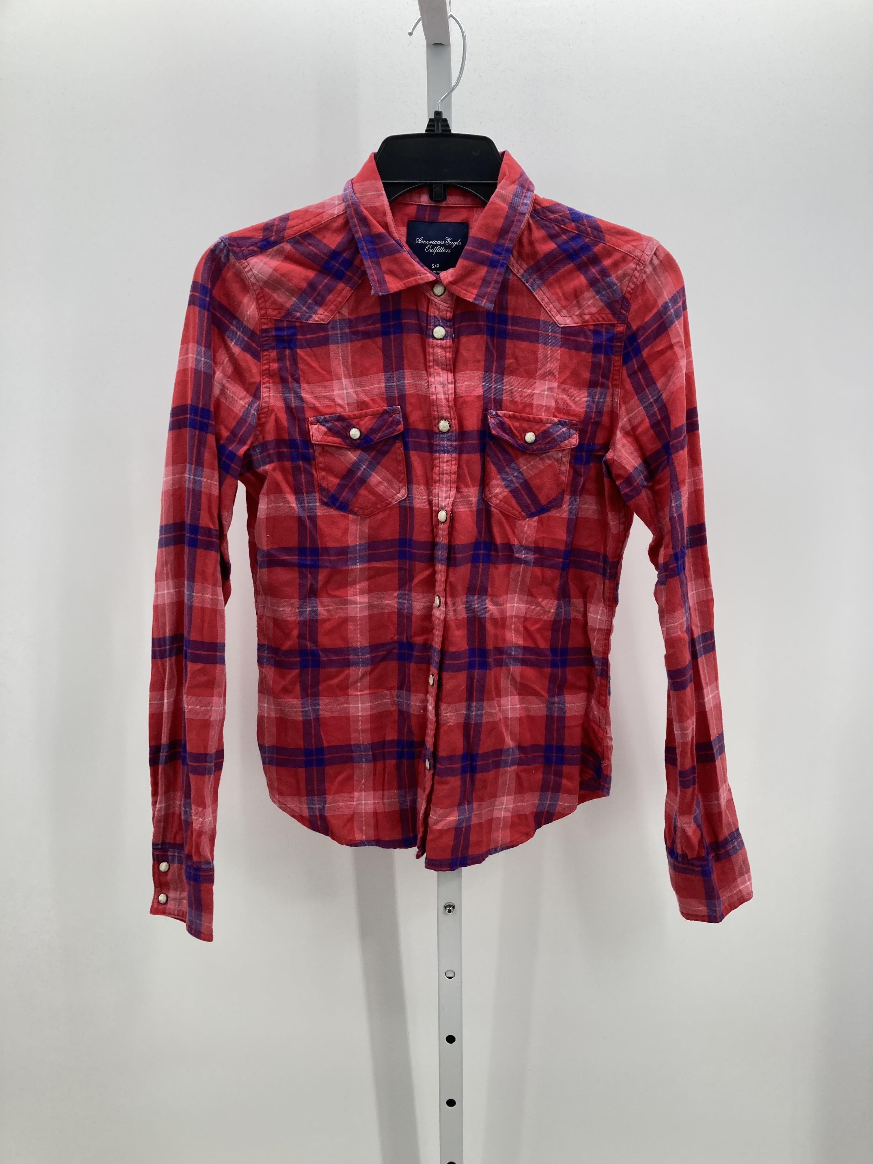American Eagle Size Small Juniors Long Sleeve Shirt