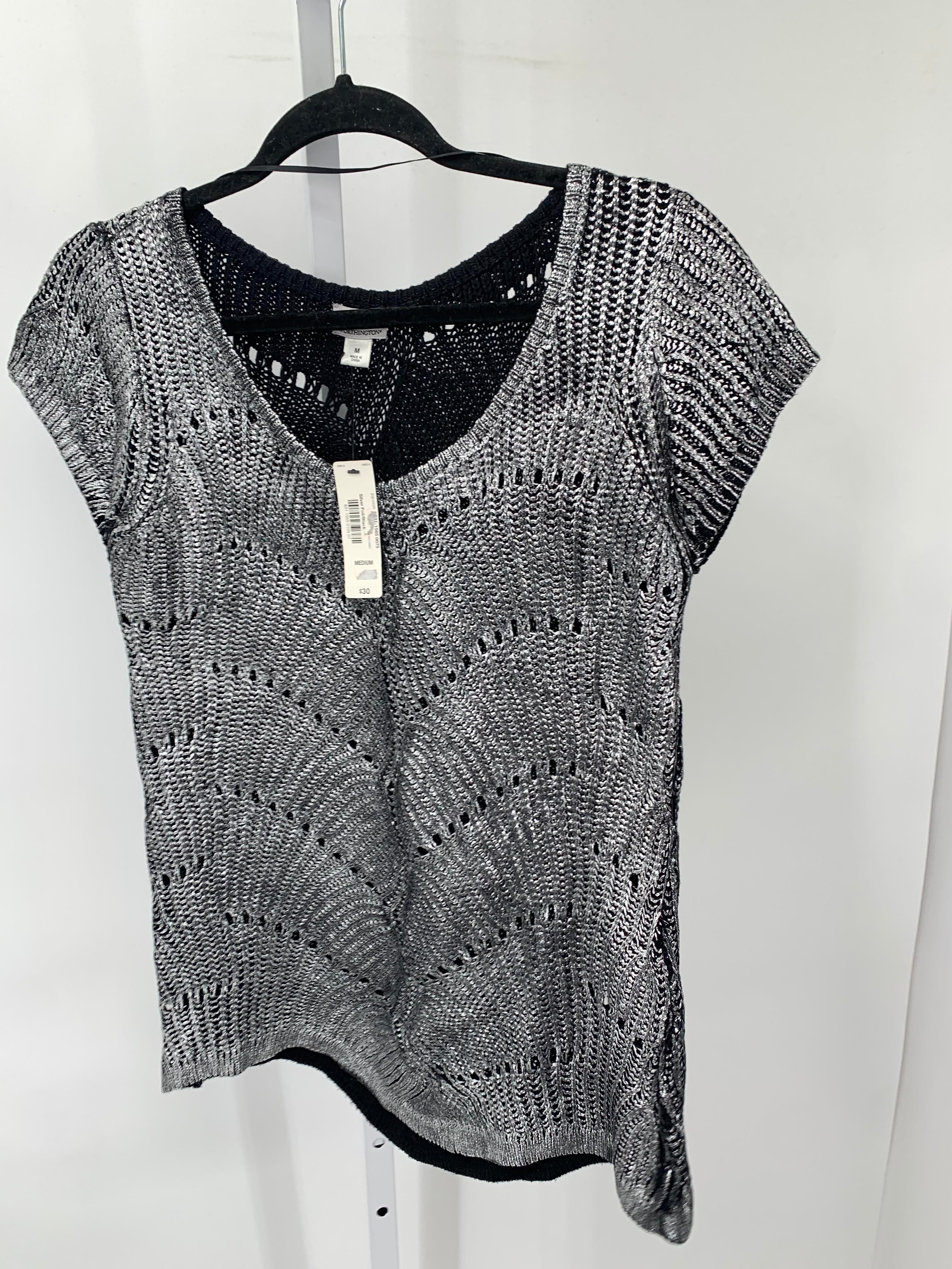 Worthington Size Medium Misses Short Slv Sweater