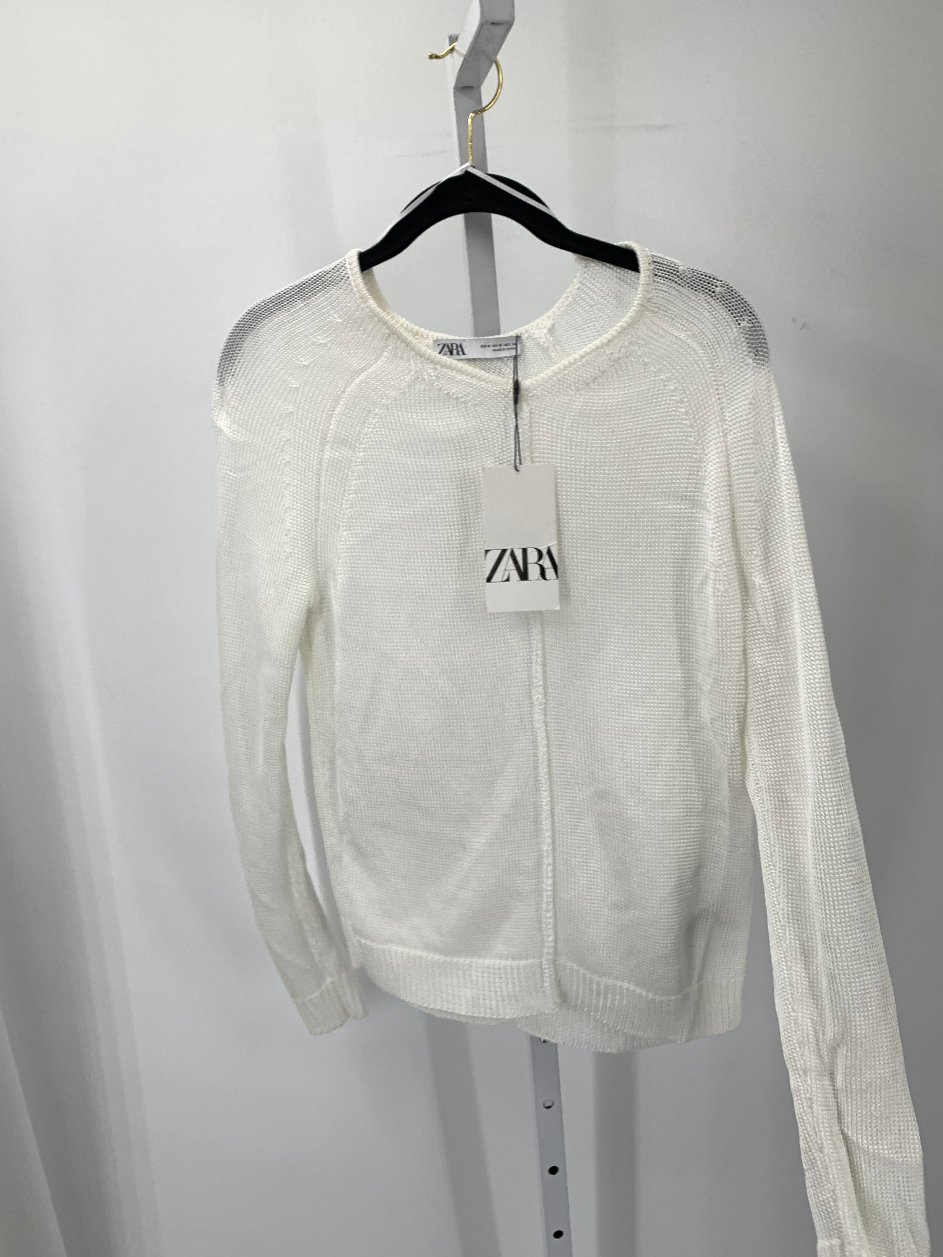 Zara Size Medium Misses Long Slv Sweater