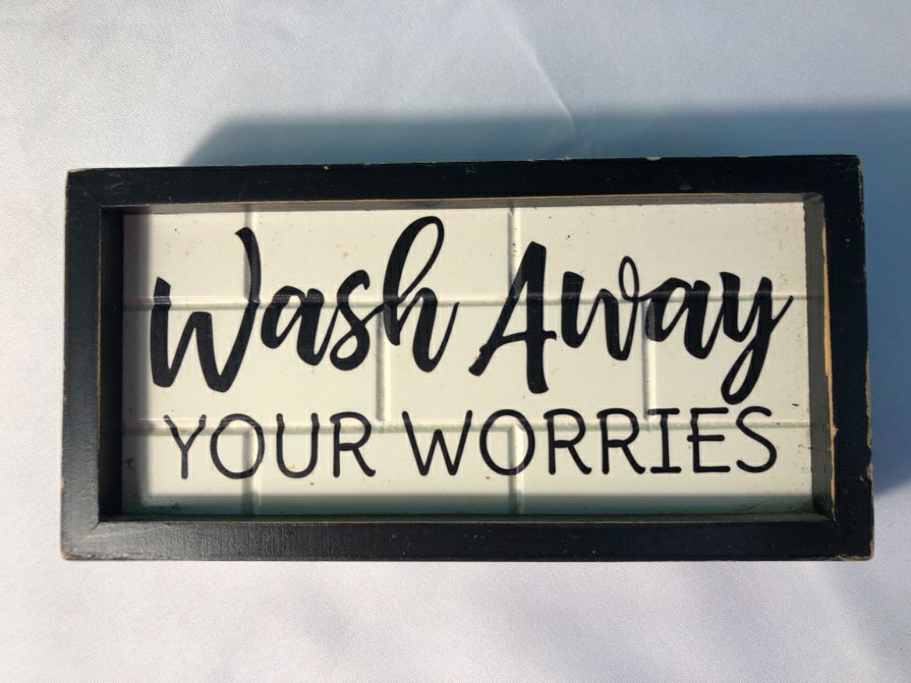 WASH AWAY BLACK BLOCK SIGN.