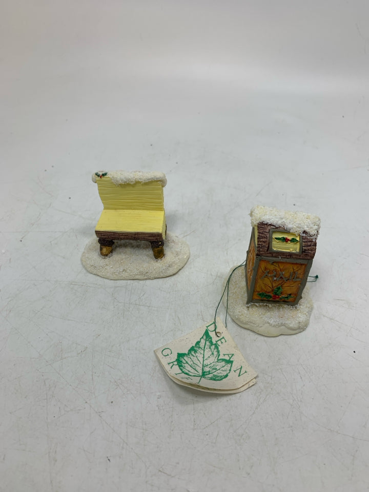 IN BOX 2PC BENCH/MAIL BOX.
