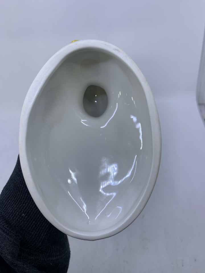 VTG SMALL HALL CARBONE OVAL DUCK COVERED CASSEROLE BAKING DISH GREEN.