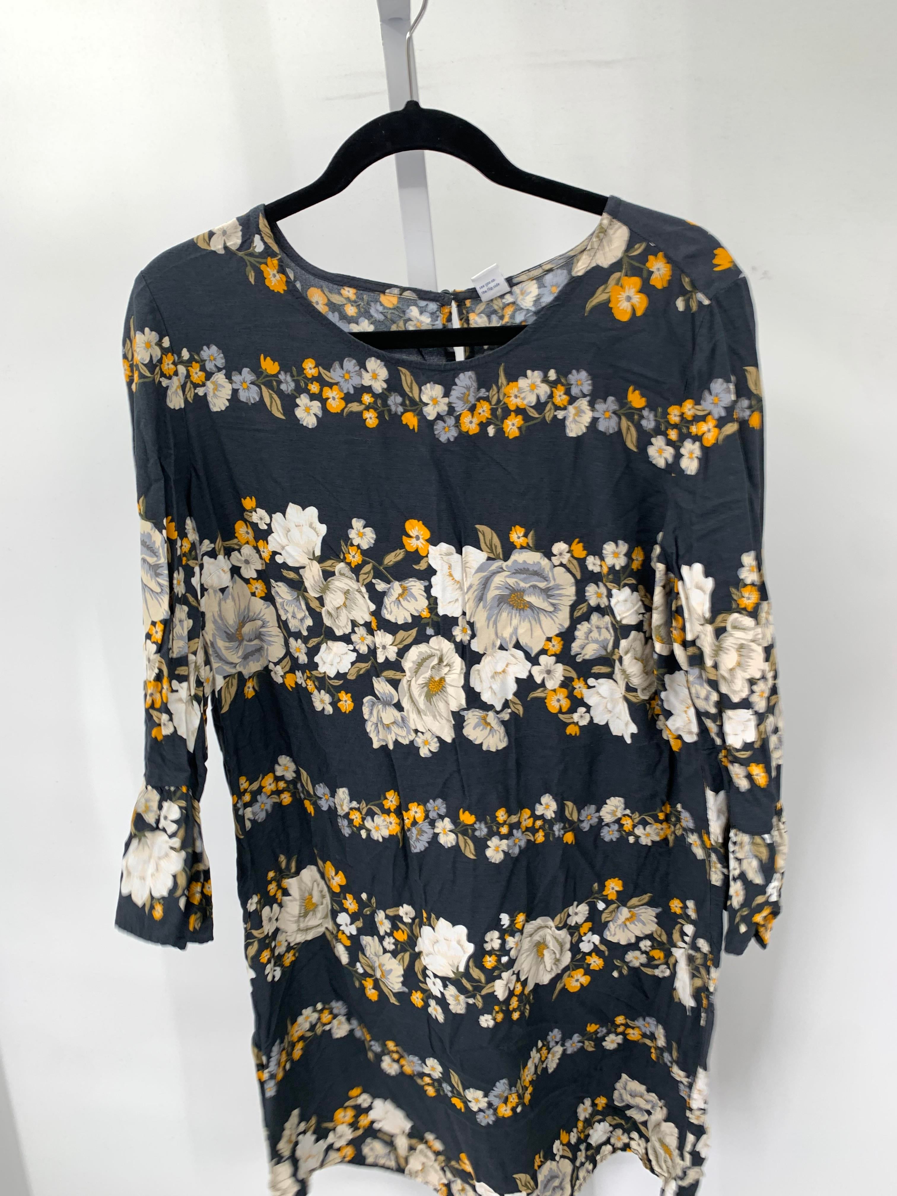 Old Navy Size Large Misses 3/4 Sleeve Dress