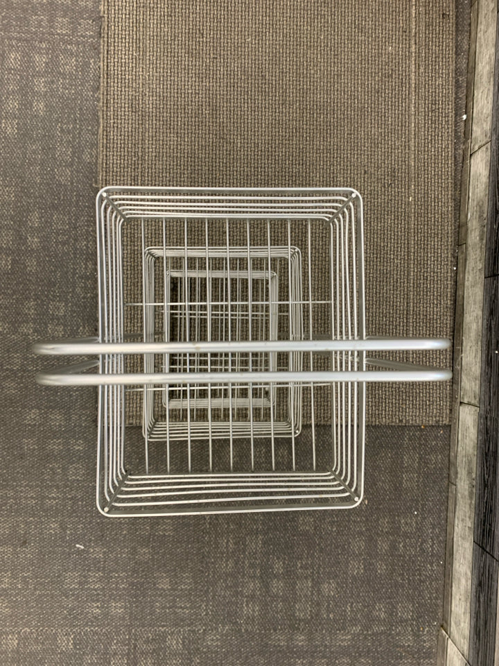 3-TIER GRAY METAL ORGANIZER.