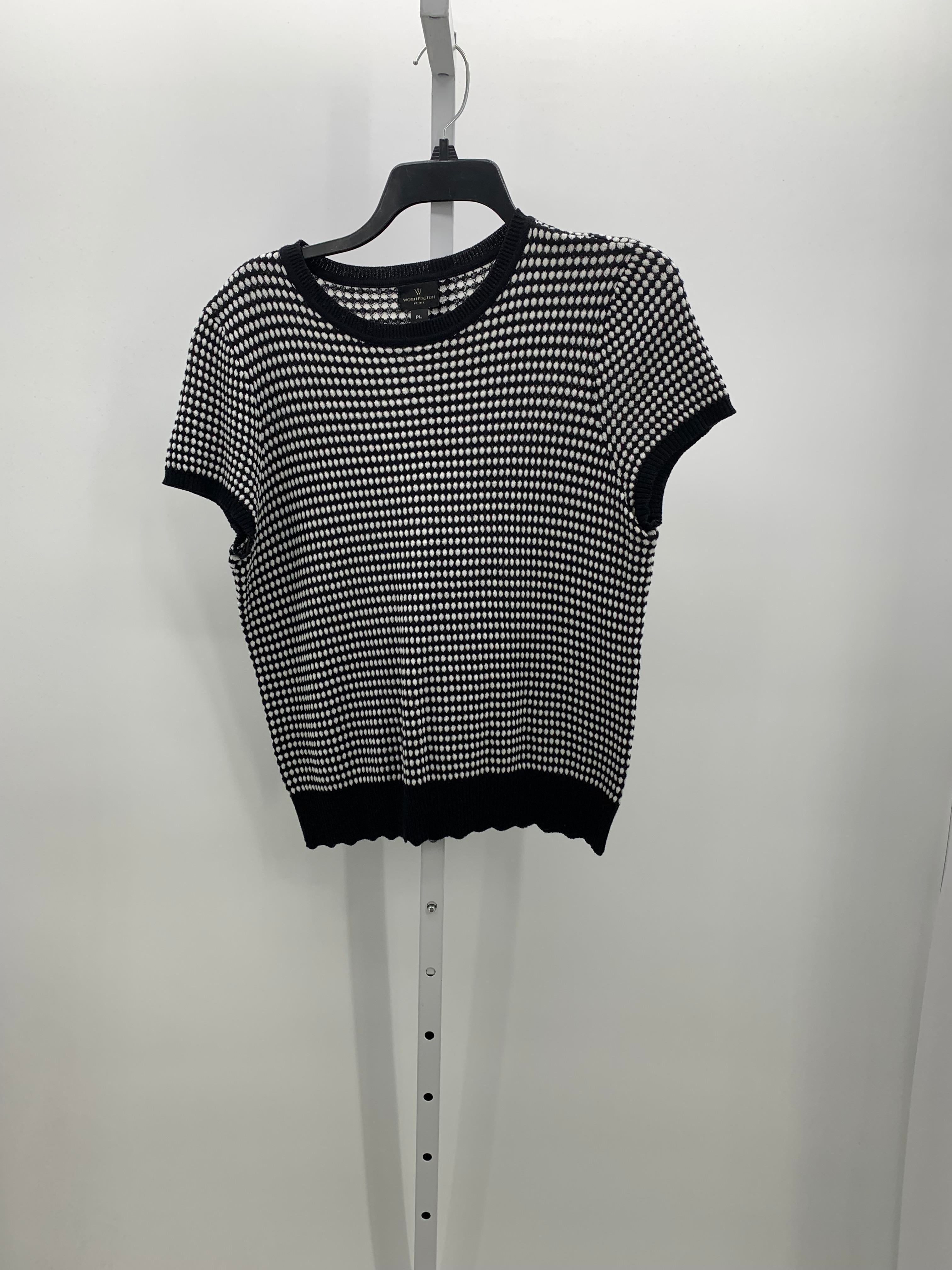 Worthington Size Large Petite Petite Short Slv Sweater