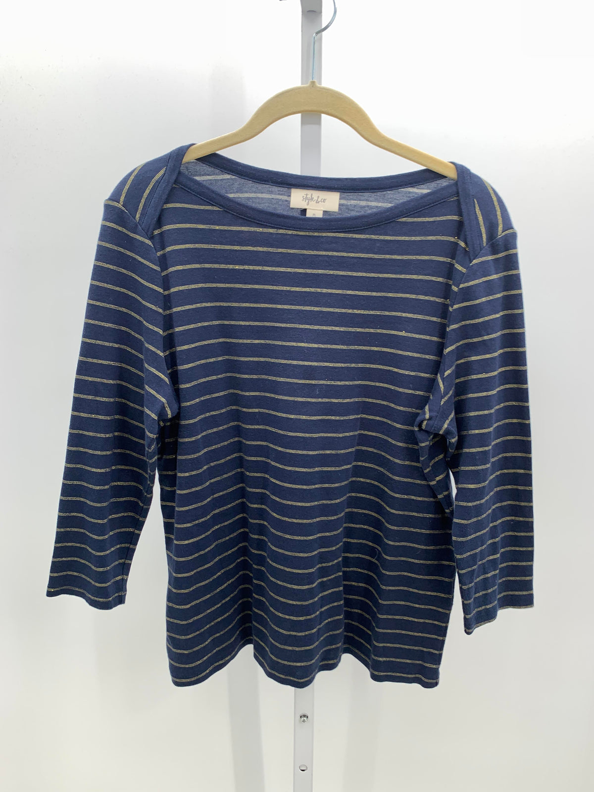 Style & Co. Size Large Petite Petite 3/4 Sleeve Shirt