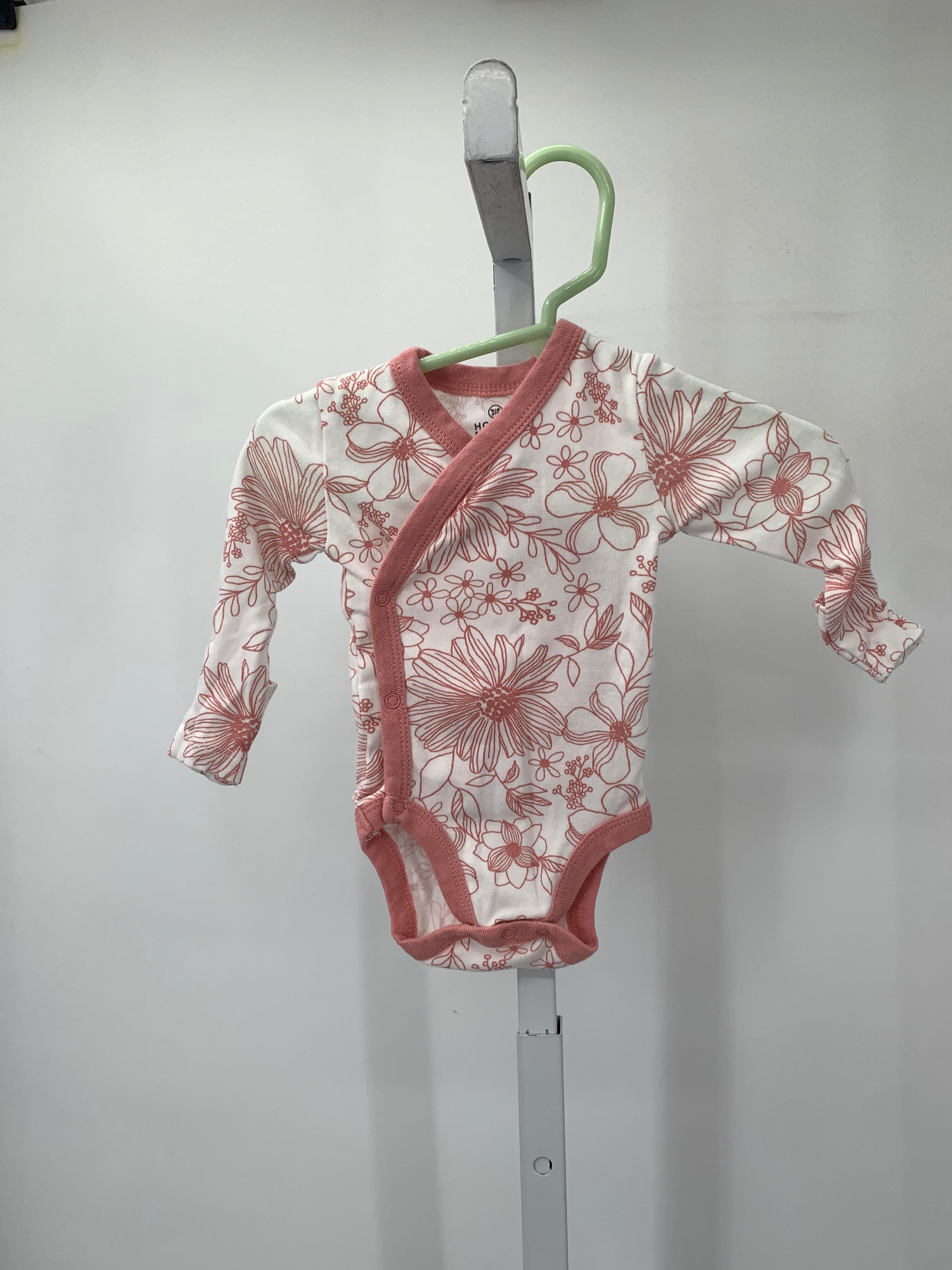 Size Newborn Girls Long Sleeve Shirt