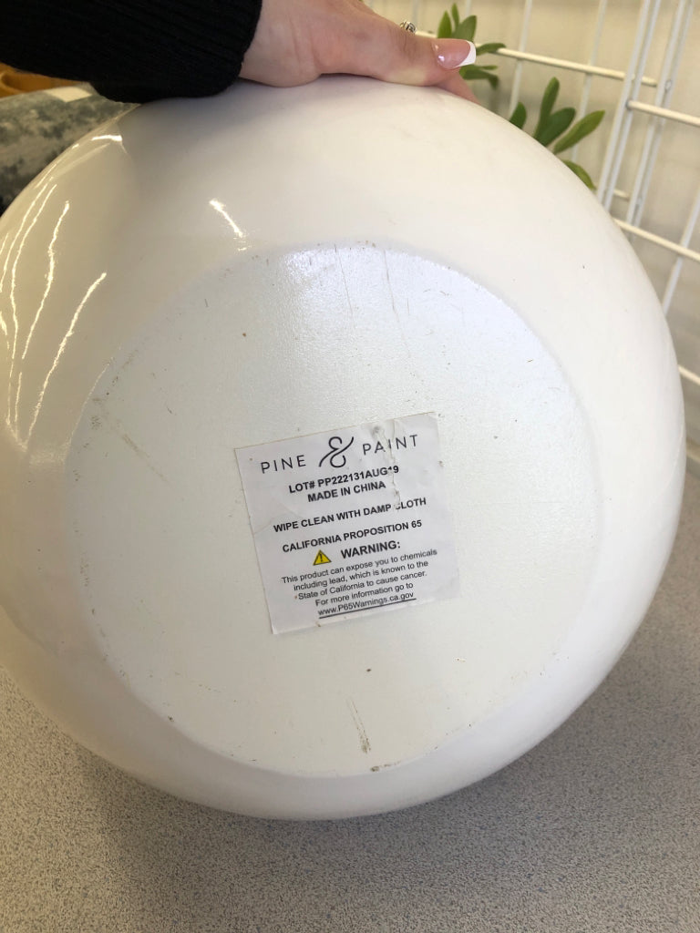 FAUX OLIVE TREE IN RIBBED CERAMIC PLANTER.