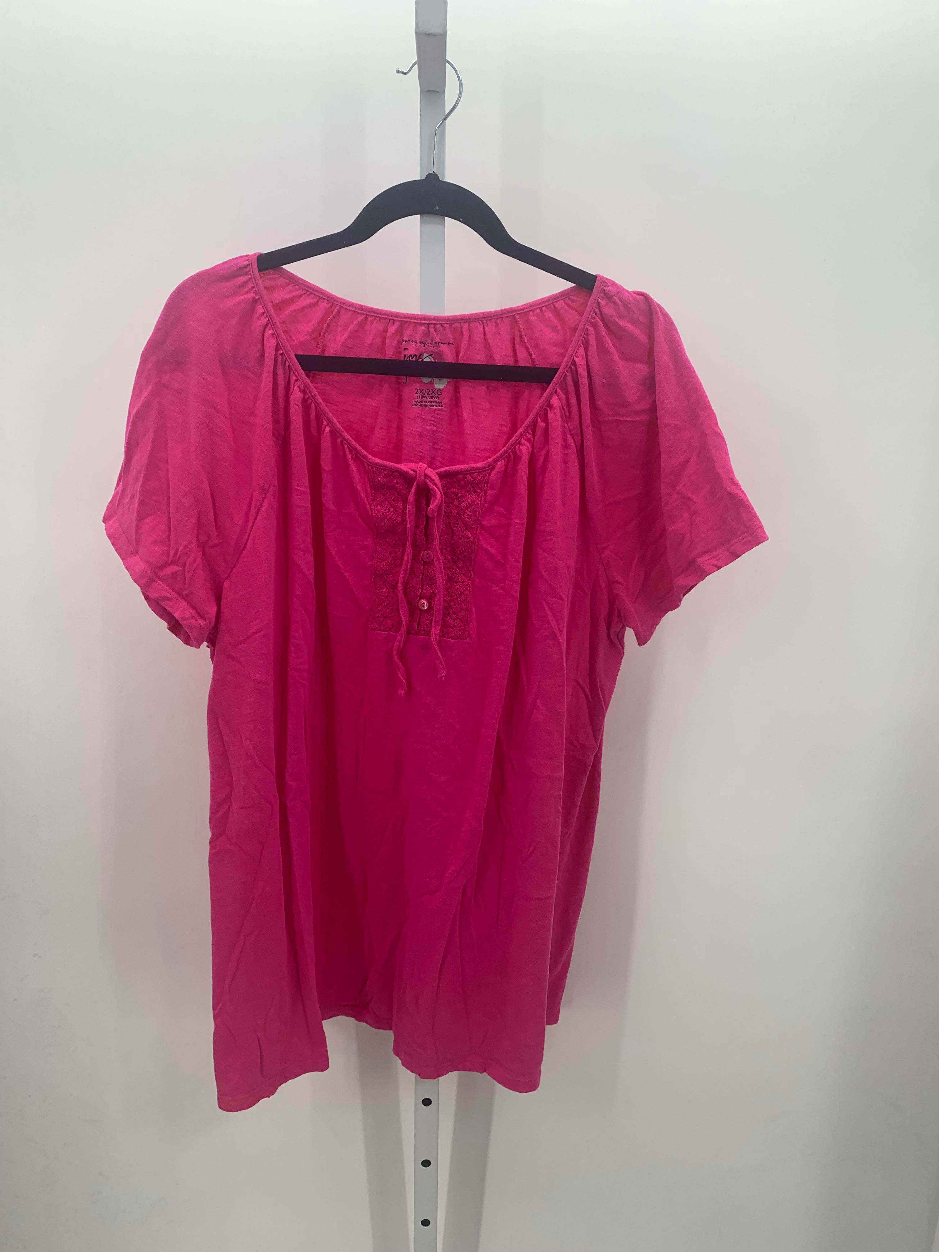 Just My Size Size 2X Womens Short Sleeve Shirt
