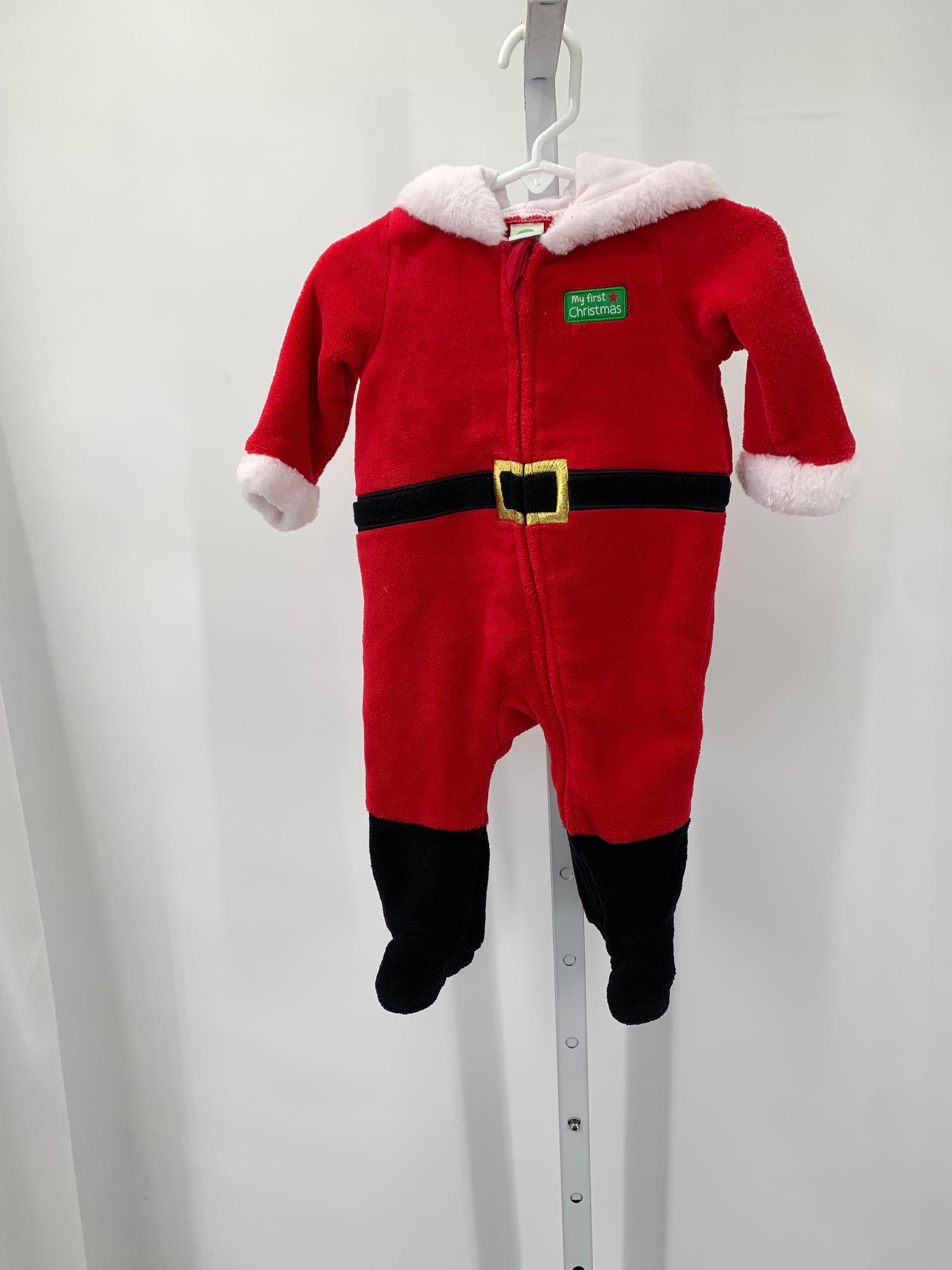 LONG SLV ROMPER SANTA MY FIRST XMAS