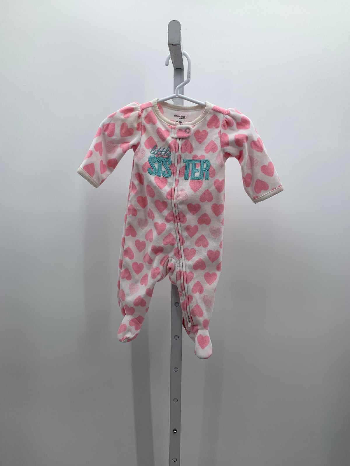 Simple Joys Size 0-3 months Girls Long Slv. Romper