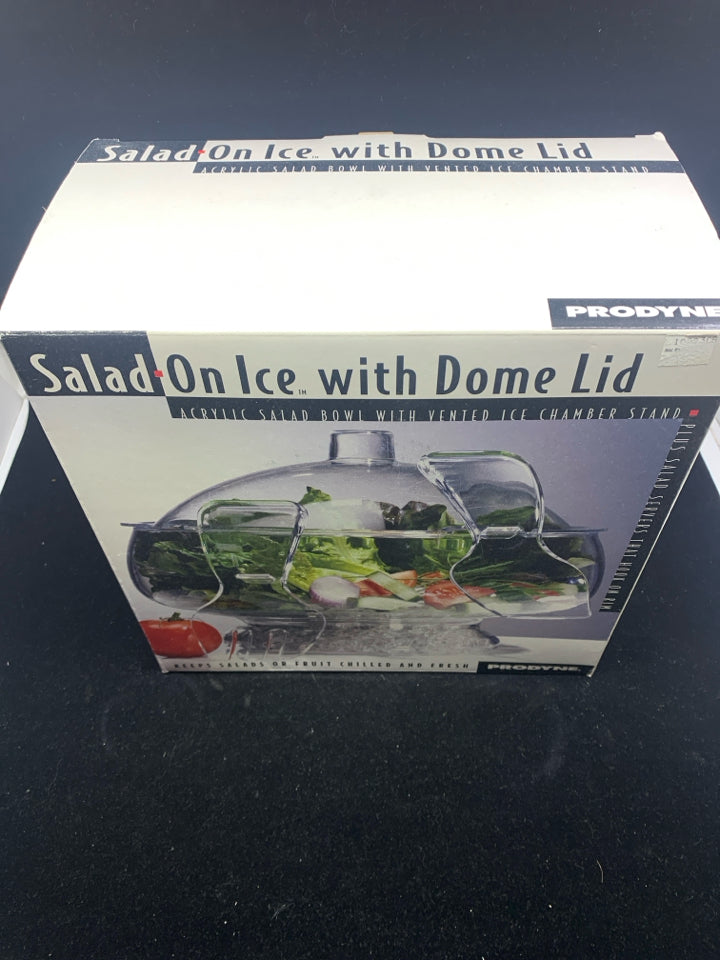 NIB SALAD ON ICE W/ DOME LID.