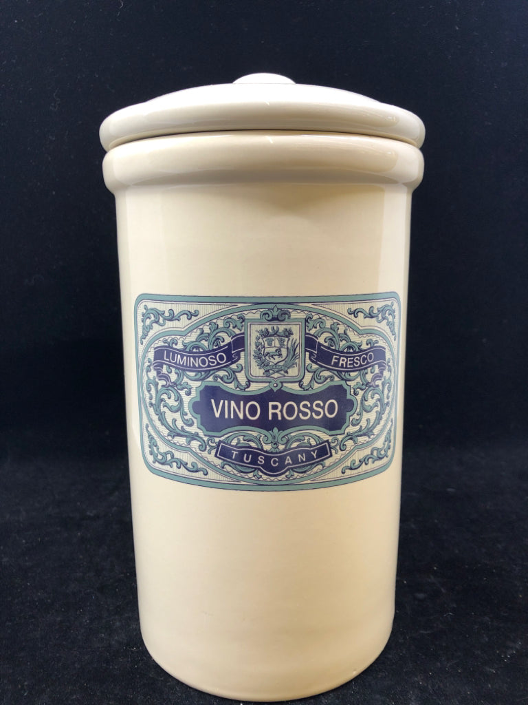 CREAM CANISTER VINO ROSSO.