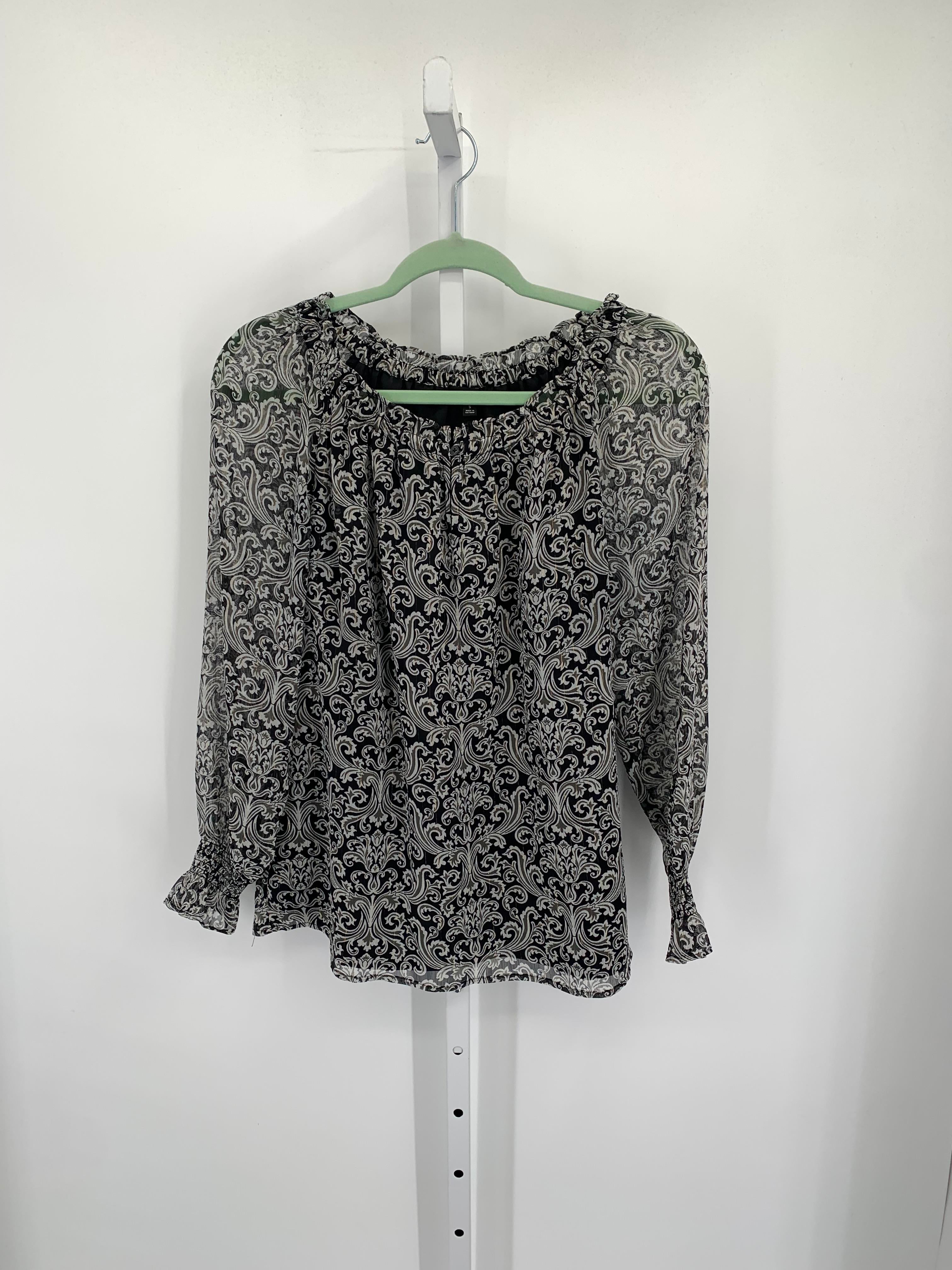 Talbots Size Small Misses Long Sleeve Shirt