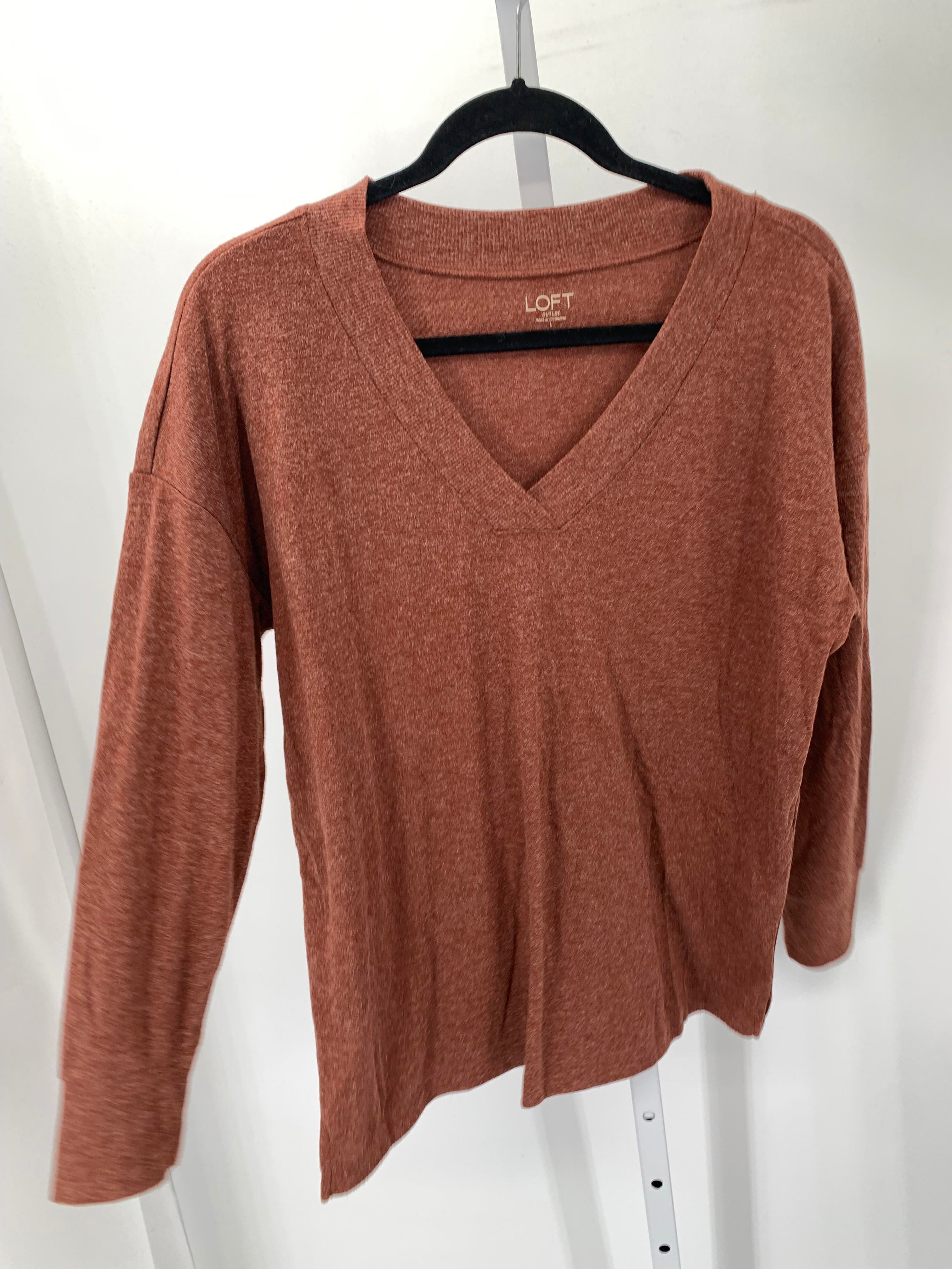 Loft Size Large Misses Long Sleeve Shirt