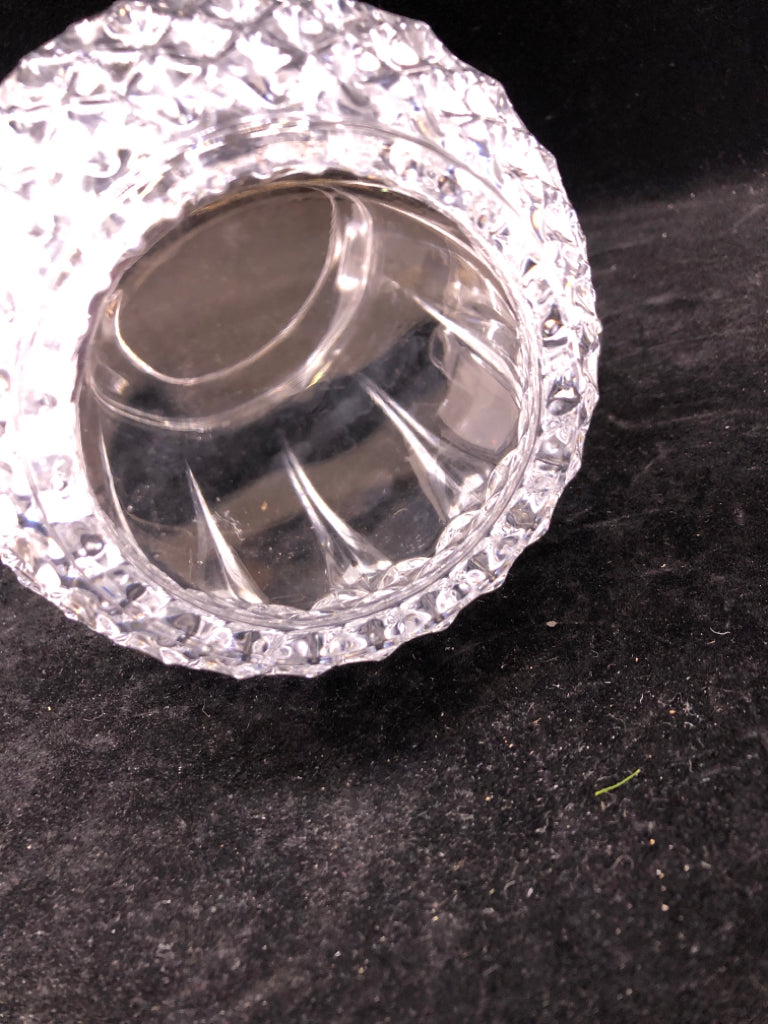 GLASS PITCHER W HANDLE.