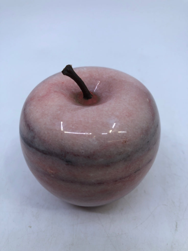 PINK MARBLE APPLE DESK DECOR.
