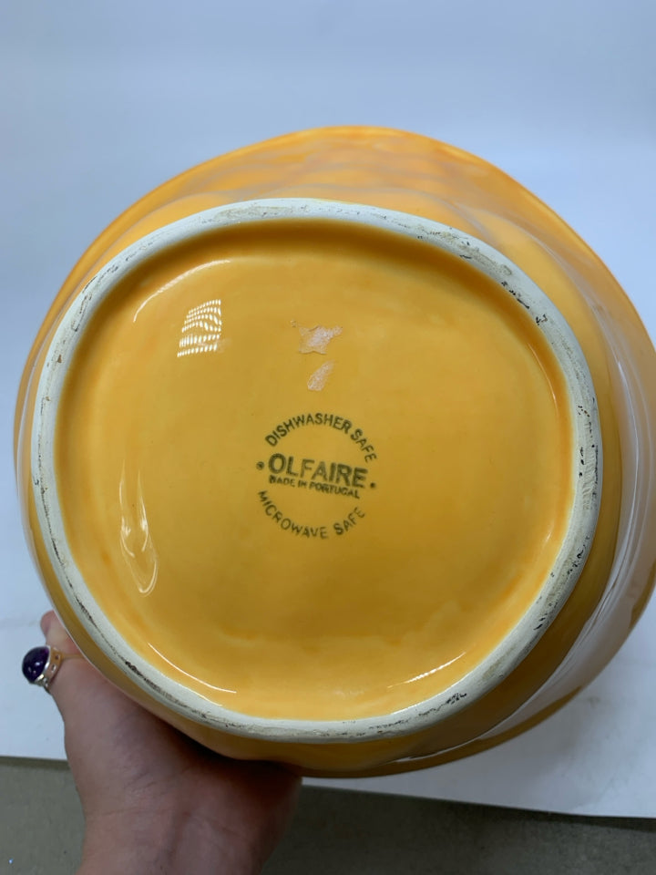 PUMPKIN SERVING BOWL OLFAIRE MADE IN PORTUGAL.